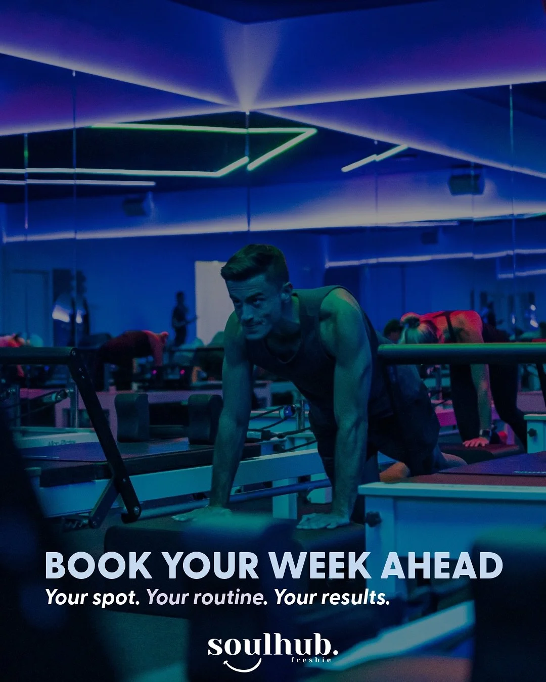 Stop scrolling if you book your pilates class the morning of 👀

Here&rsquo;s why Sunday you = smarter than Thursday you:
Booking your whole week ahead means no sold-out sob stories, no cancelled classes, and no backing out when the couch starts call