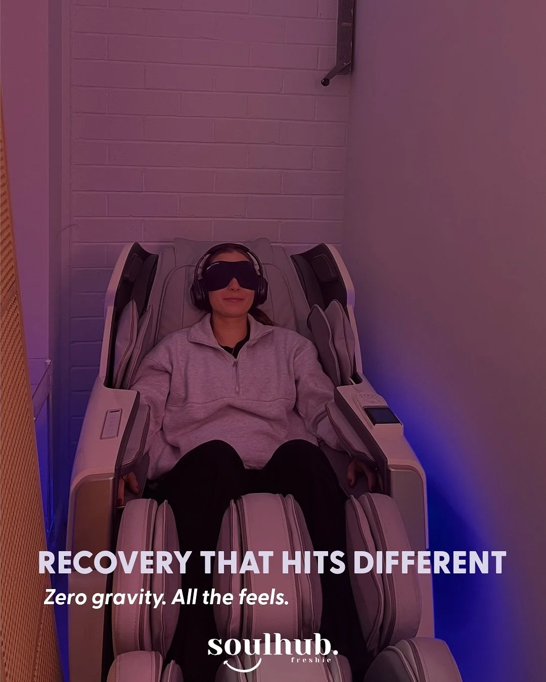 Treat yourself like the athlete you are 💆&zwj;♀️

Our zero gravity massage chair isn&rsquo;t just bougie &ndash; it&rsquo;s smart recovery. After you&rsquo;ve smashed a reformer class or crushed circuits, let this beauty work its magic on tired musc