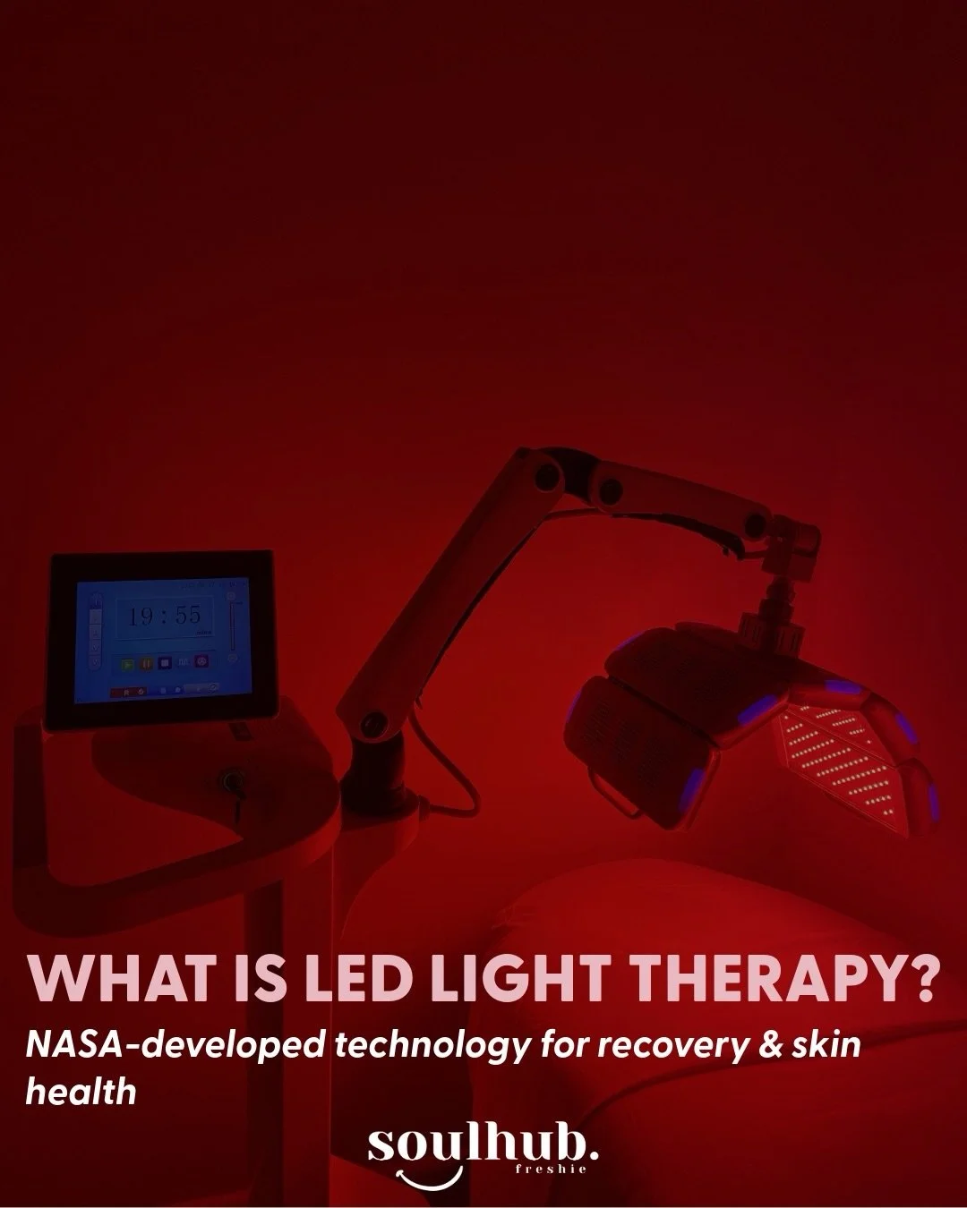 Ever tried LED light therapy? Here&rsquo;s why you should 💡

Originally developed by NASA for astronaut wound healing, red light therapy (LED therapy) is now one of the most effective recovery tools available.

At SoulHub, we offer: 
✓ 15-20 minute 