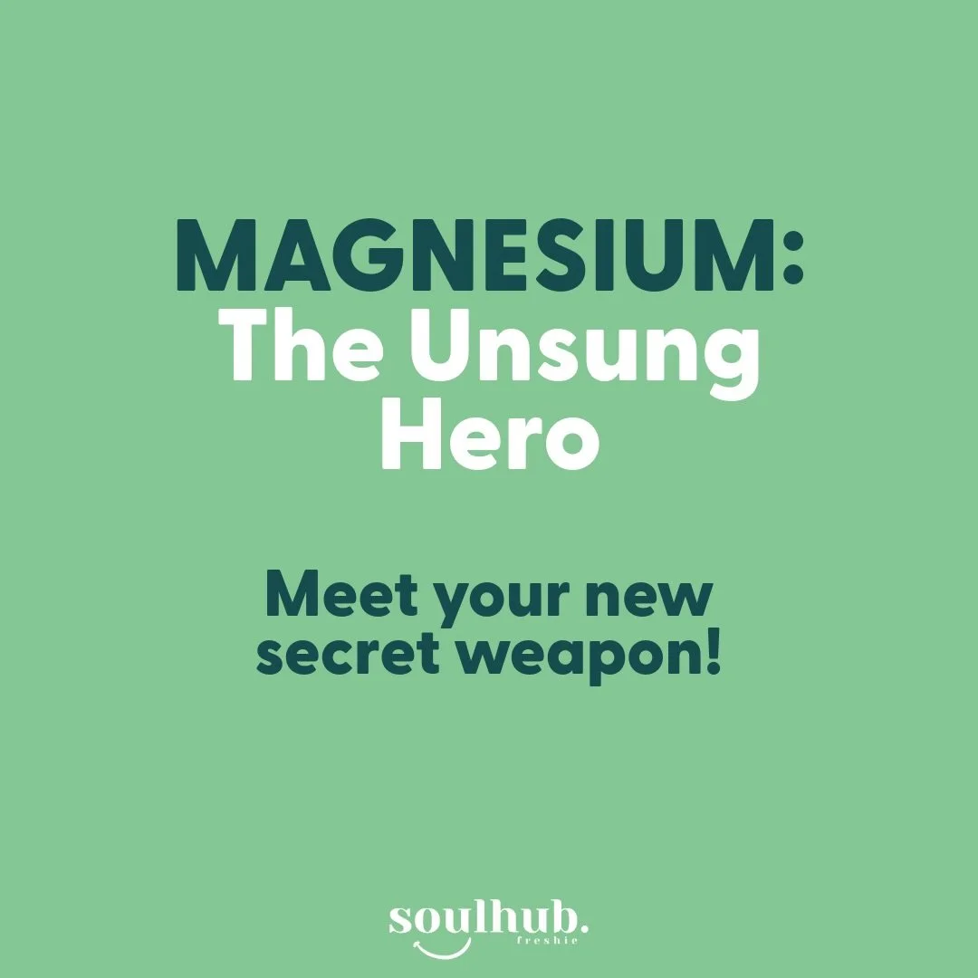MEET MAGNESIUM - your new secret weapon for amplified wellbeing✨

While everyone&rsquo;s obsessing over protein and vitamin D, magnesium is quietly running over 300 essential processes in your body - think better sleep, faster recovery and the energy