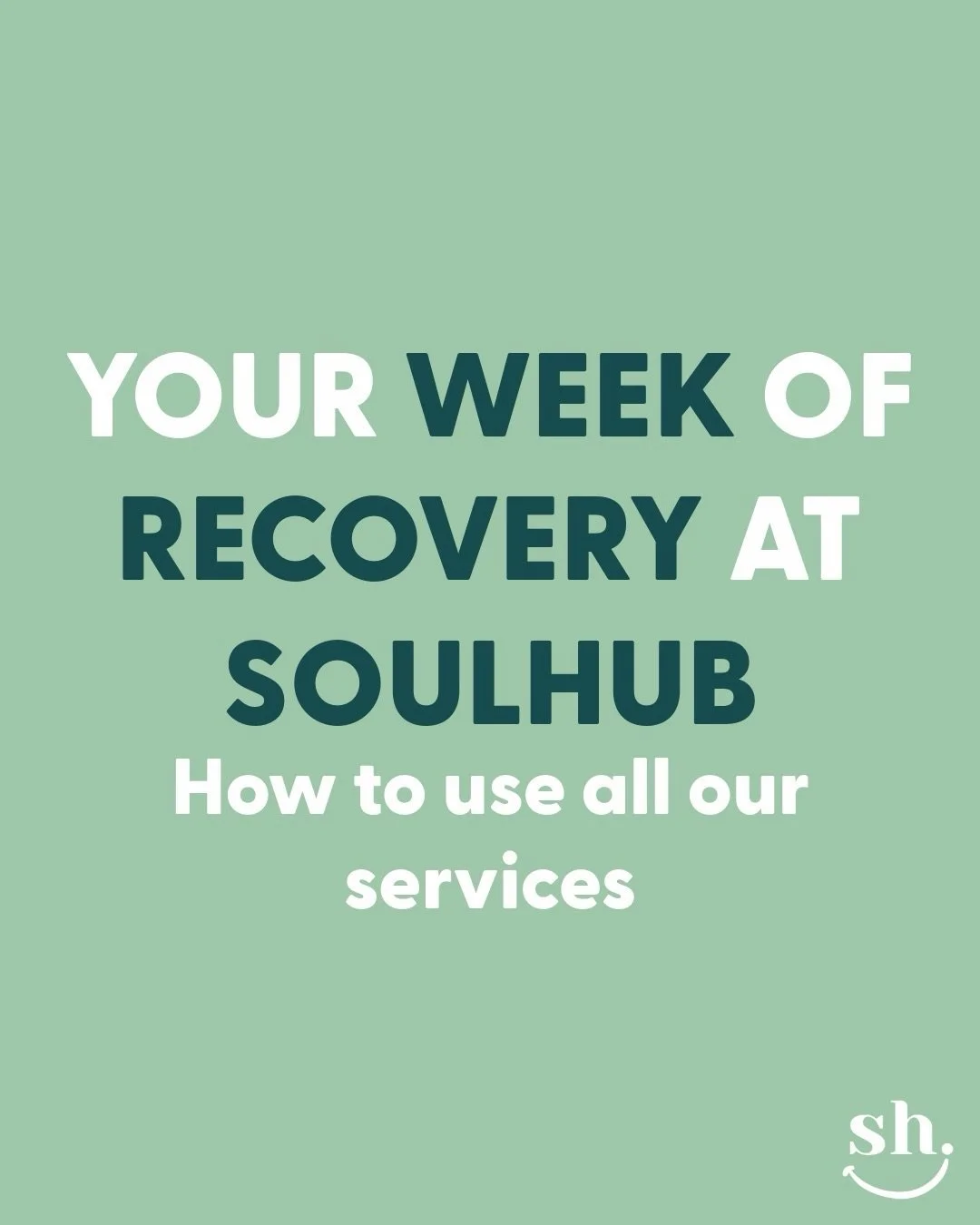Your perfect week of wellness at SoulHub: 📅

MONDAY &amp; WEDNESDAY: Reformer Pilates Build strength. Create the work your body needs.

TUESDAY &amp; THURSDAY: Infrared Sauna 30-minute recovery sessions. Reduce inflammation, sleep better, de-stress.