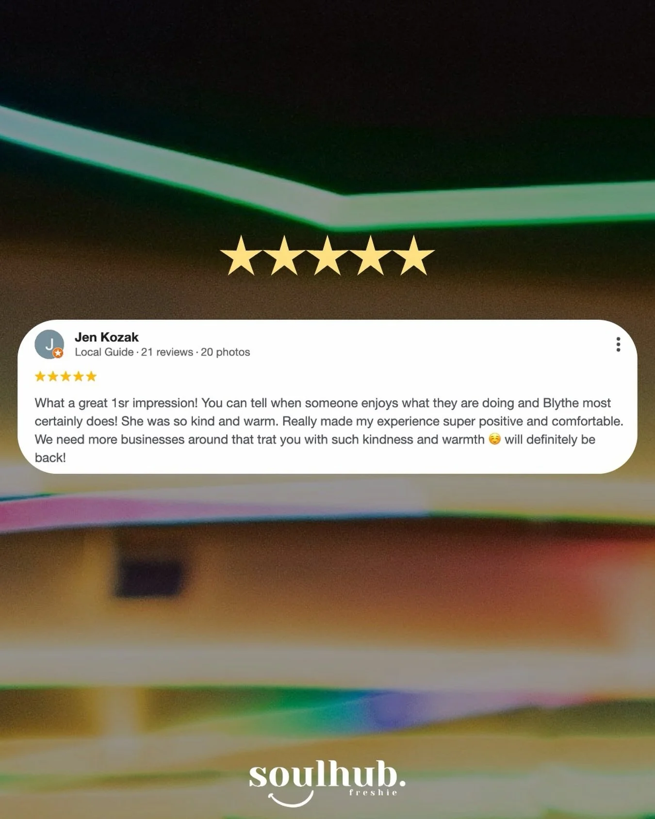 This review made our whole week ⭐️⭐️⭐️⭐️⭐️ 

At Soulhub, how you feel when you walk through our doors matters just as much as the workout. We&rsquo;re so glad you felt it, Jen!

#soulhubfreshie #northernbeaches #freshwater #reformerpilates #wellbeing
