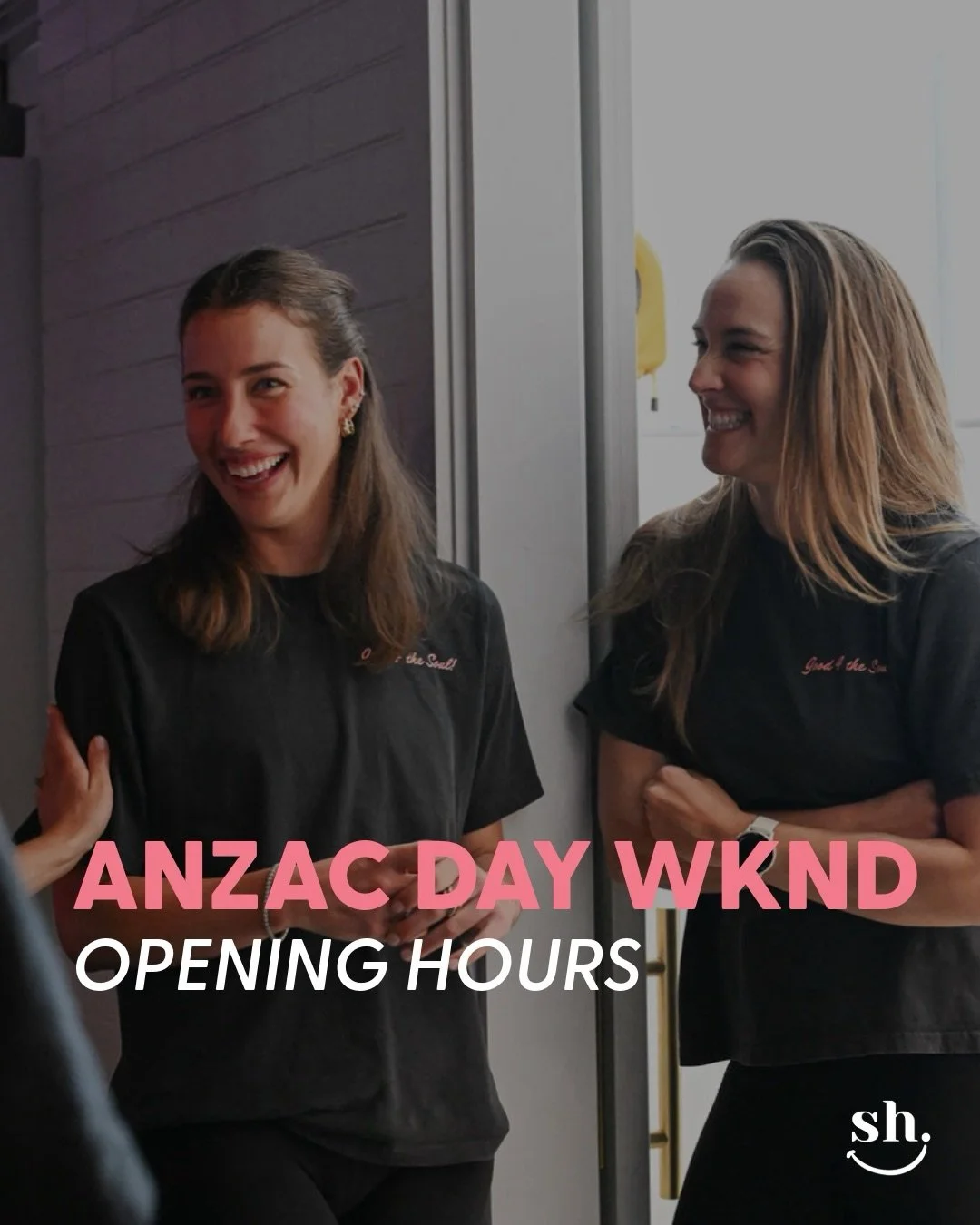 We&rsquo;re open this ANZAC Day weekend, Soulmates 🤍

Sat 25 + Sun 26 - normal hours Mon 27 - classes with Mackenzie (7 + 8am) and Shae (9 + 10am), plus wellbeing services 8am-12pm and 3-7pm

Book via the Soulhub app 👇

#soulhub #northernbeaches #f