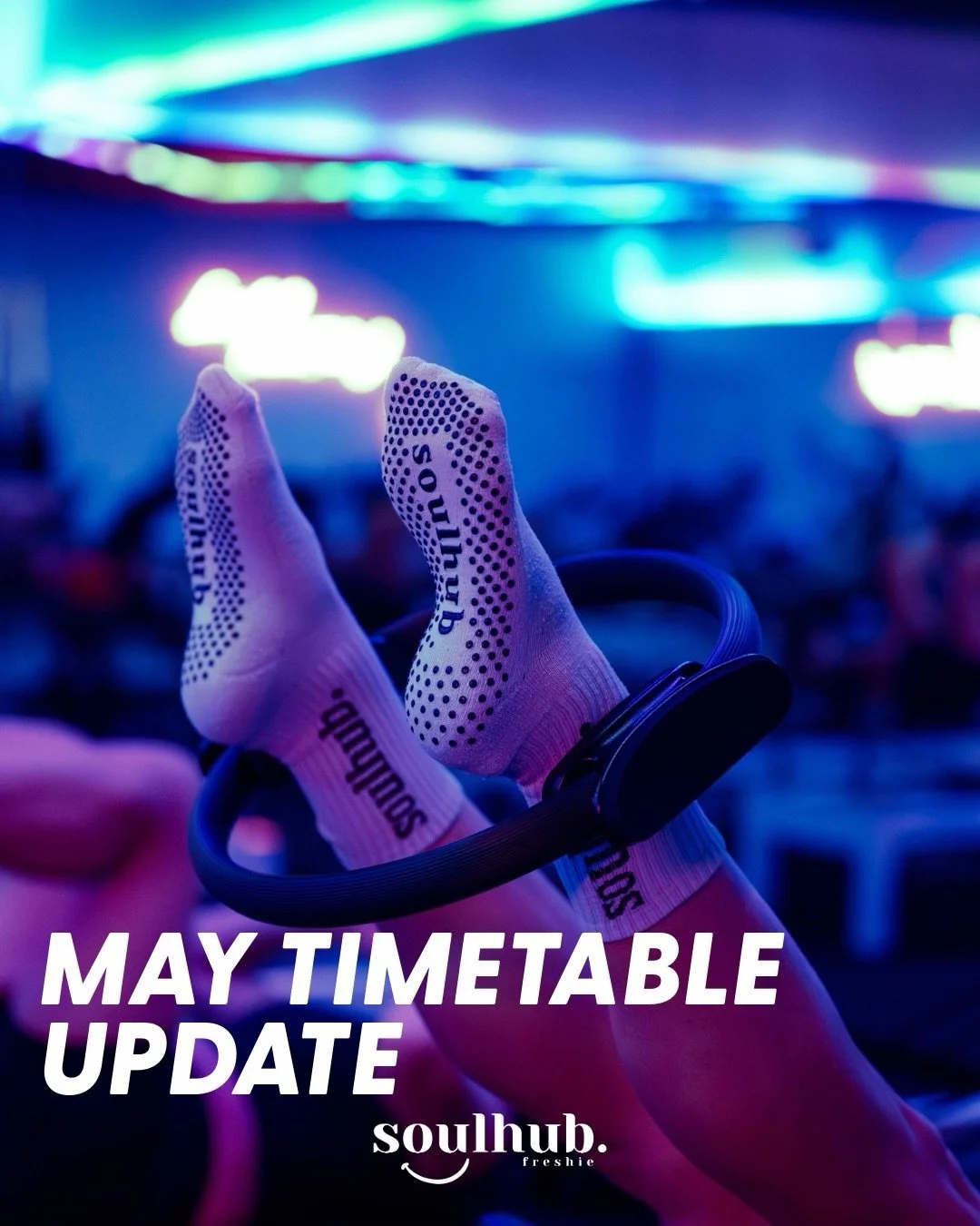 More ways to move in May⭐

Soul Sculpt afternoons on Tuesdays and Thursdays are shifting earlier - 4:30 and 5:30pm so you&rsquo;re home before the Autumn chill sets in.

Plus a brand new class type just joined the timetable too. More on that very soo
