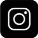Black Instagram logo icon on a white background
