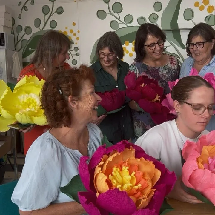 Giant Crepe Wallflower Workshop
AT MAIN STREET DELI GREYTOWN  Learn to create your very own voluminous, oversized crep&eacute; paper flower&mdash;a sculptural statement piece that&rsquo;s equal parts art and joy.
In this immersive workshop, you&rsquo
