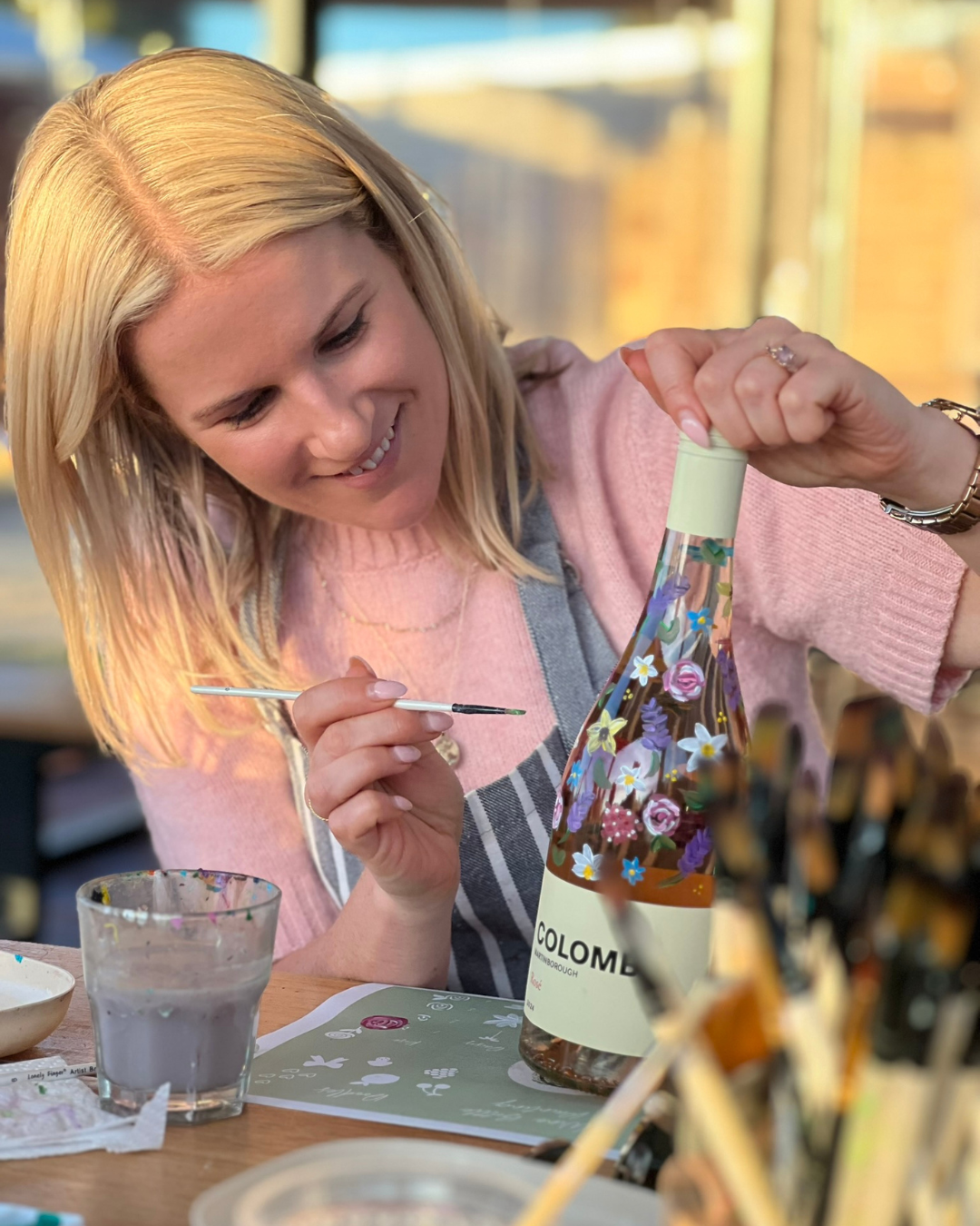 Wine Bottle Painting