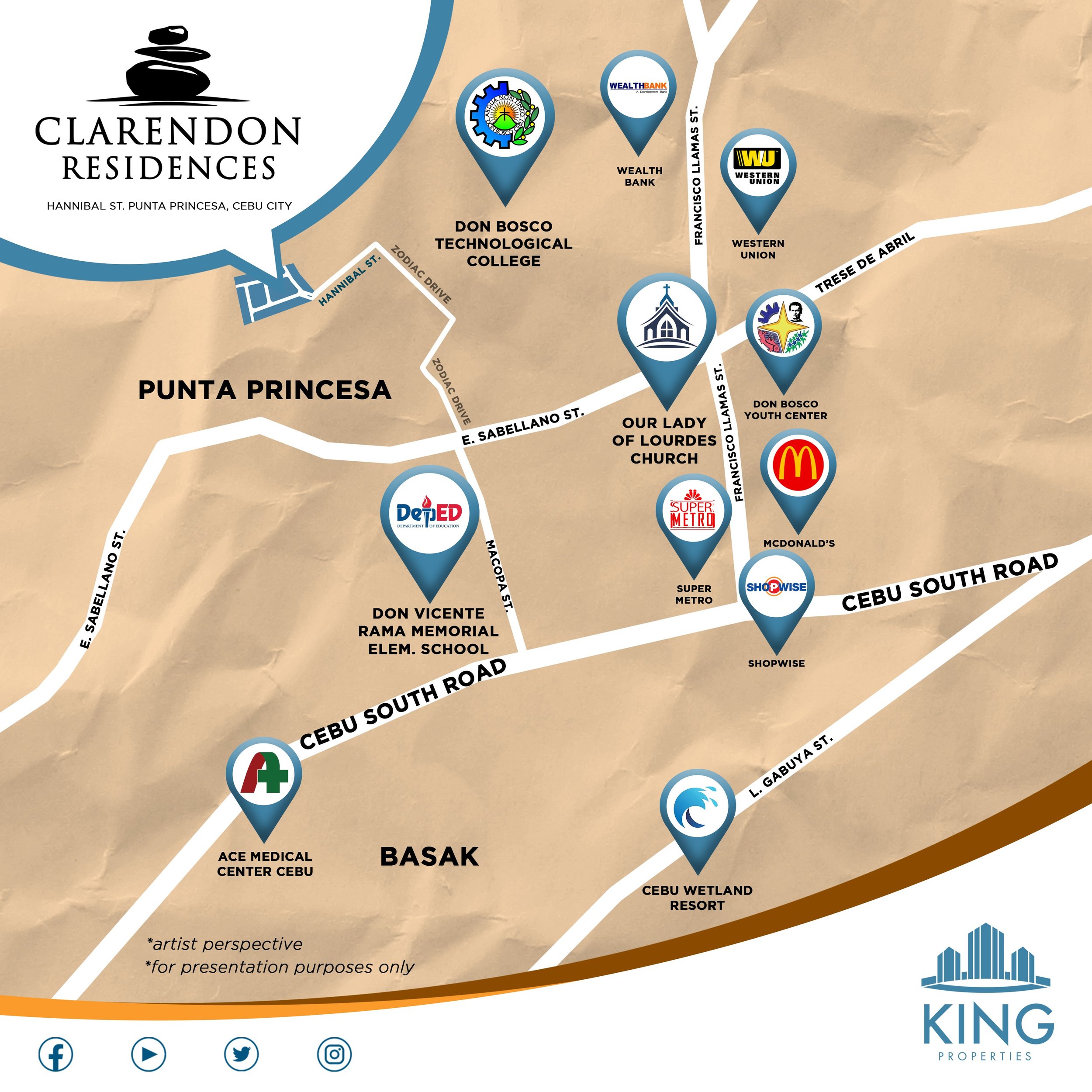 Clarendon Residences Map