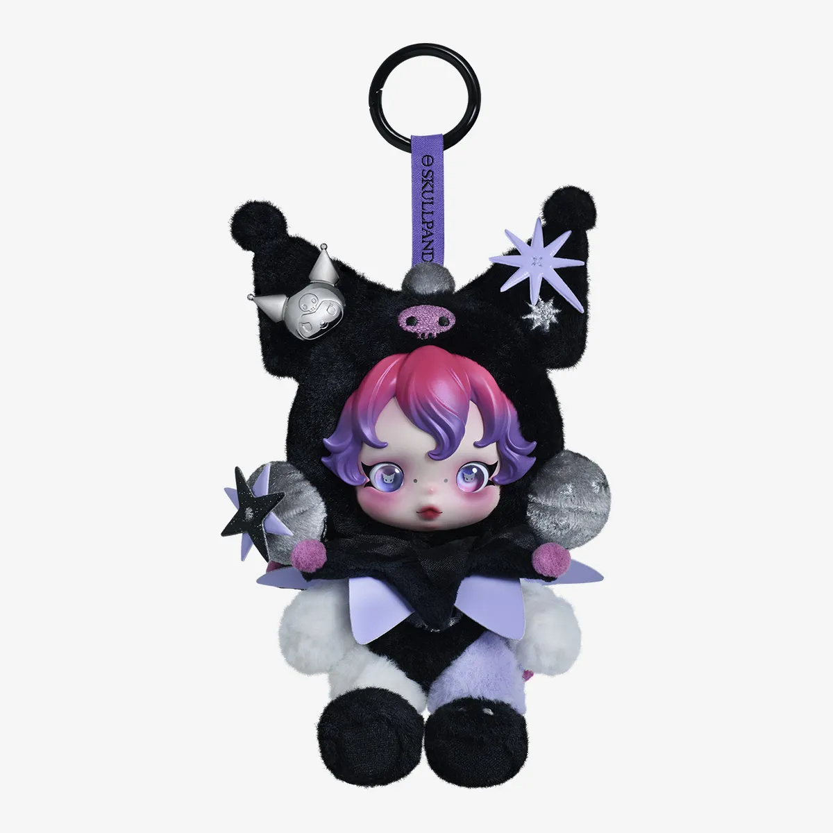Skullpanda x Kuromi Plush Pendant