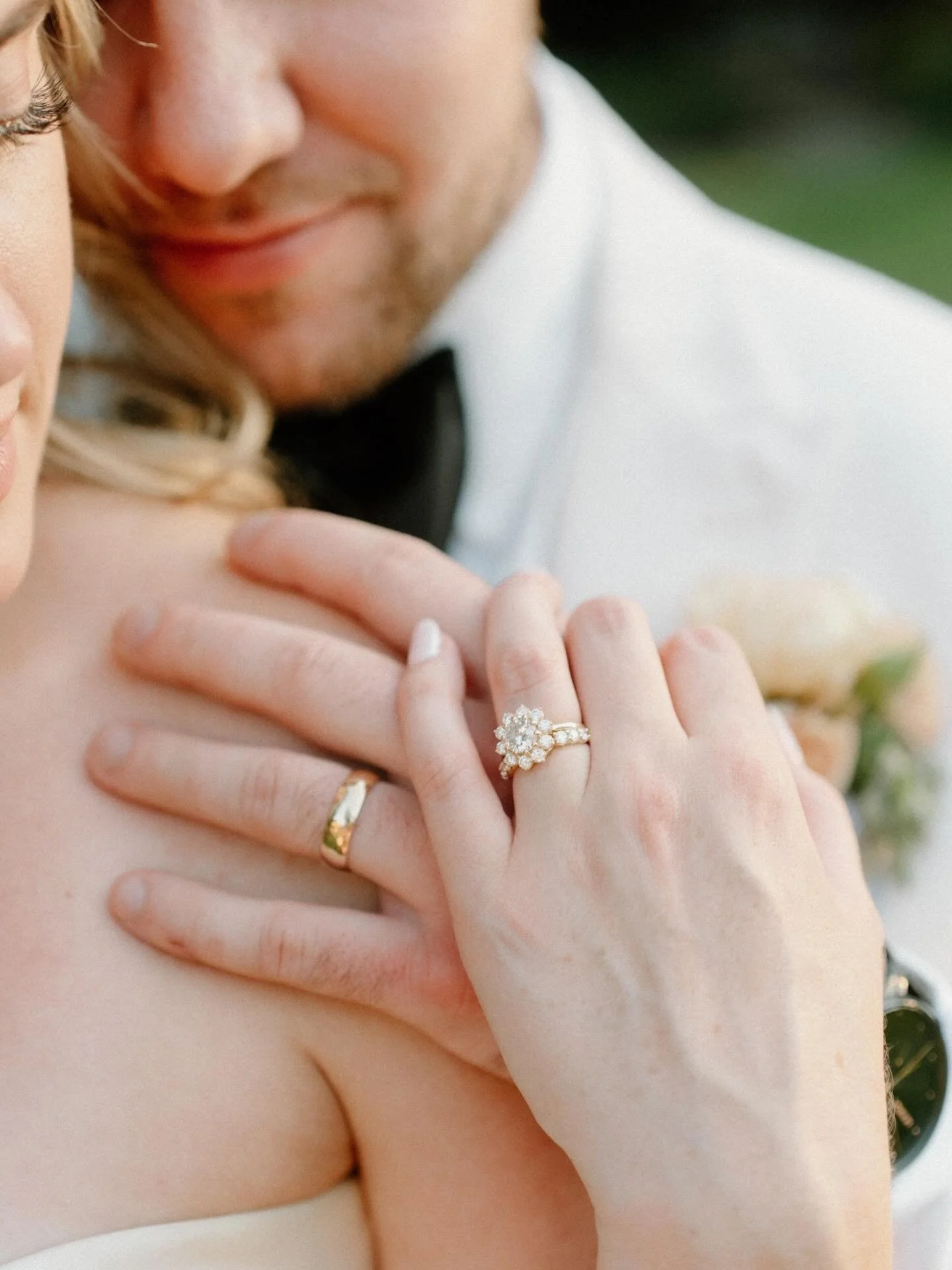 On your wedding day, I love taking photos where you&rsquo;re both smiling big at me, the lighting is beautiful, and the background is soft and blurry. Something I love even more is taking photos that I&rsquo;m not in control of - that just married jo