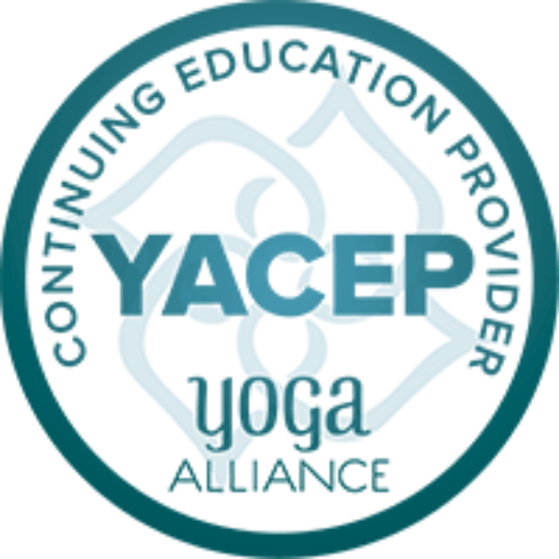 YACEP Logo zeigt, dass Stella Rise und Anna-Sophia offiziell Yoga Allianz Education Provider sind