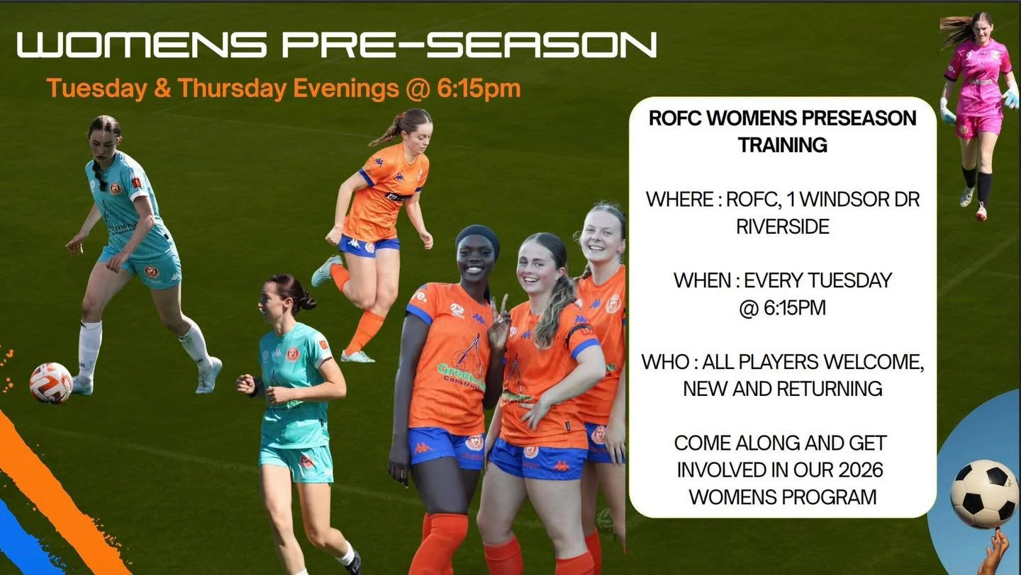 Come along to the final women&rsquo;s training before Christmas tonight @ Windsor (6:15pm) and enjoy a run with Emil, Tim and the crew!

After Christmas, pre season training will commence on the 12th January 6:00pm for a 6.15pm start, repeated on Tue