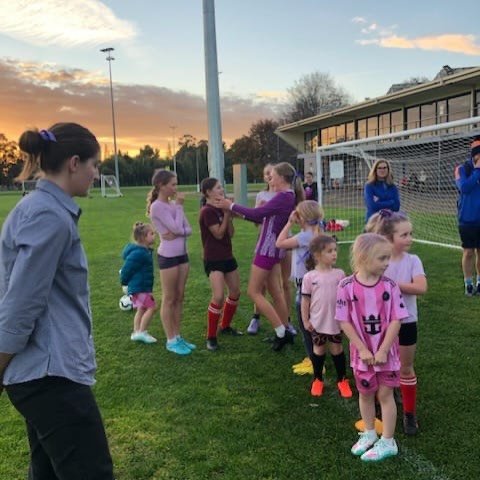 On May 12th during FFW our WSL players Estelle, Kathleen , Kimberly and Eva went down to Churchill Park to spend the afternoon training the North Launceston Eagles young female footballers from under 7s to 14s ⚽️

It was a fun and engaging session wi