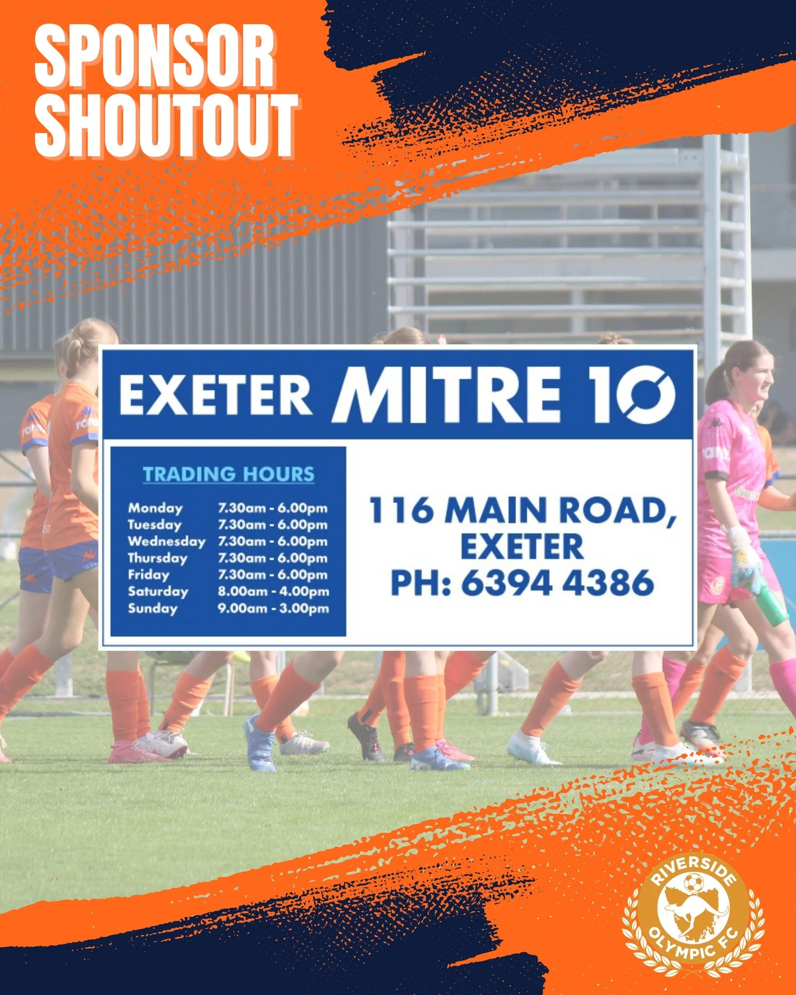 A big thank you to Exeter Mitre 10 for coming on board as a sponsor for the 2026 season. We&rsquo;re proud to partner with another local Tamar Valley business that shares a passion for supporting grassroots football and the local community.

Support 