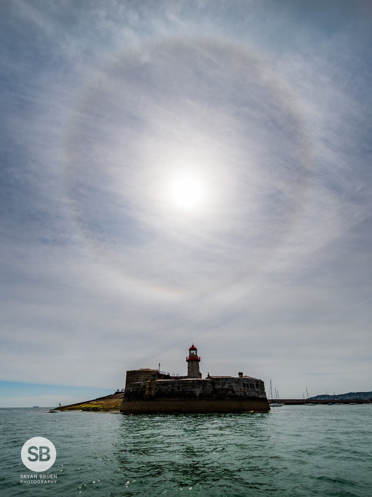2026-07-19 Dun Laoghaire Lighthouse sun halo.jpg