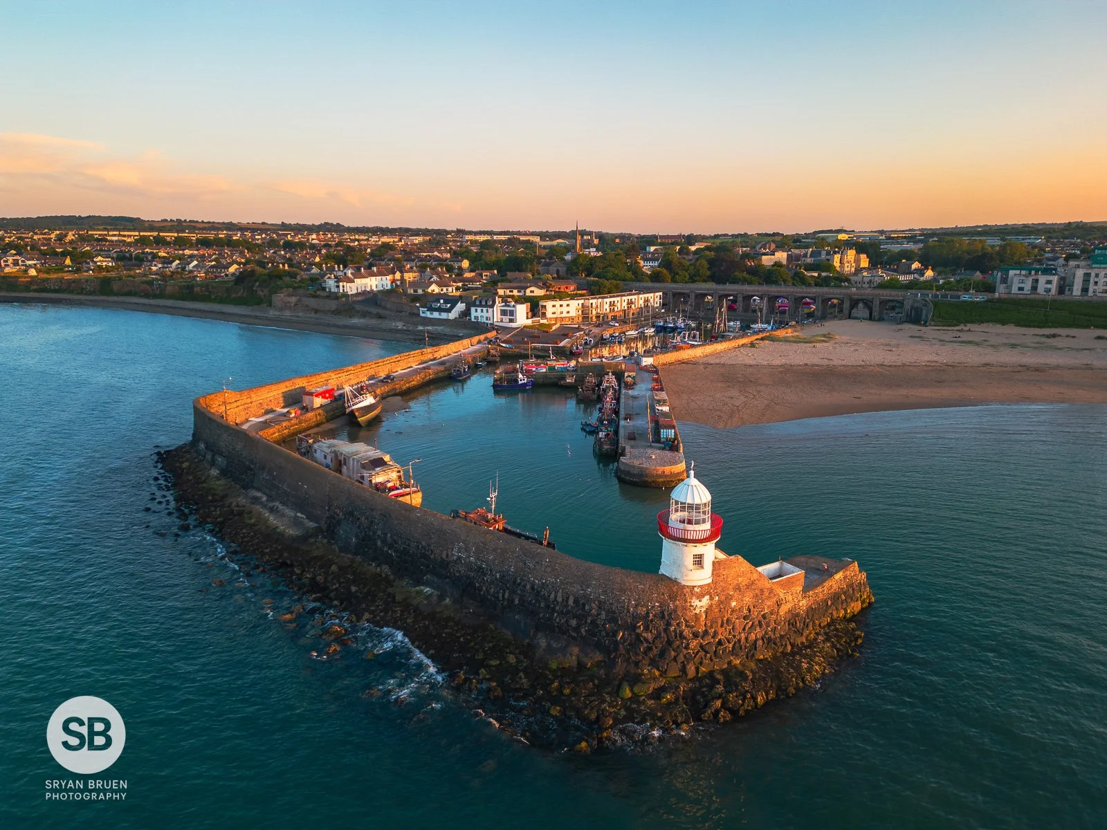 2023-06-03 Balbriggan Harbour sunset 3 June 2023.jpg