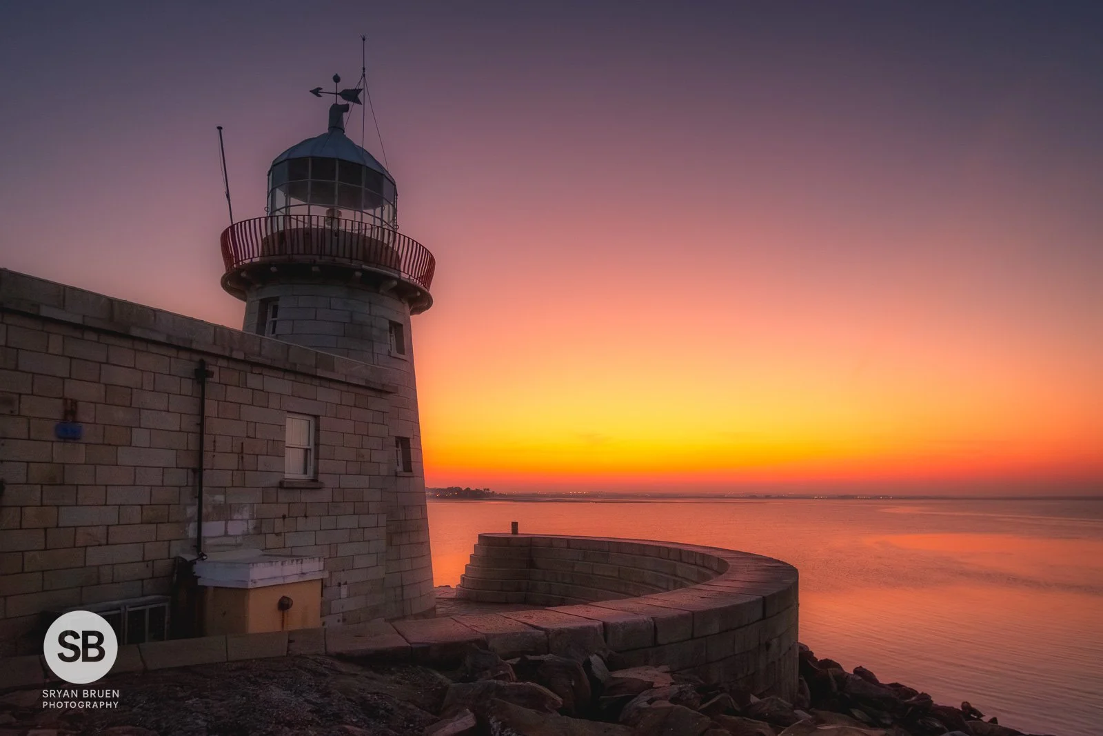 2025-03-19 Howth Lighthouse sunset afterglow 19 March 2025.jpg