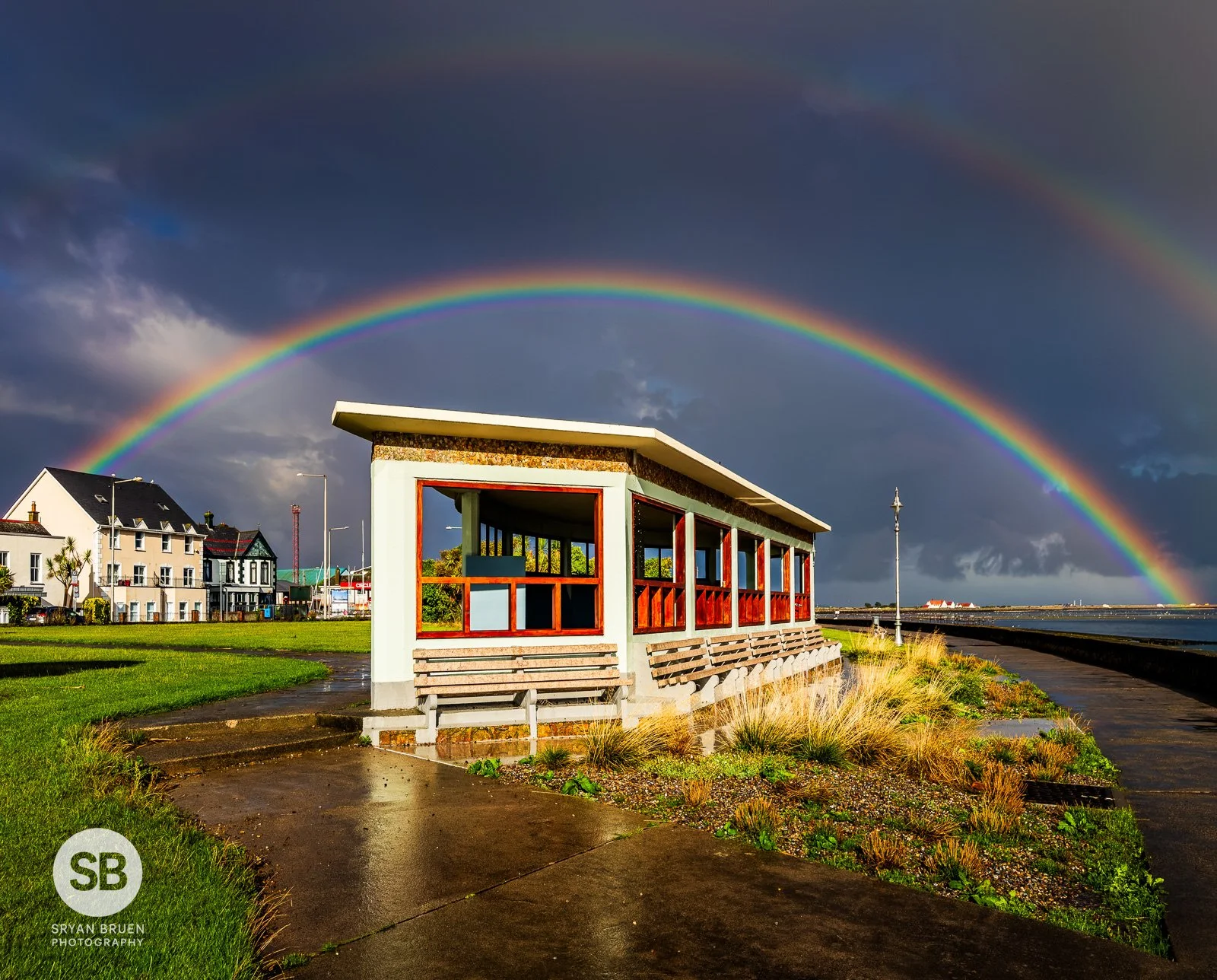 2026-08-30 Clontarf shelter double rainbow iPhone 17 Pro Max.jpg