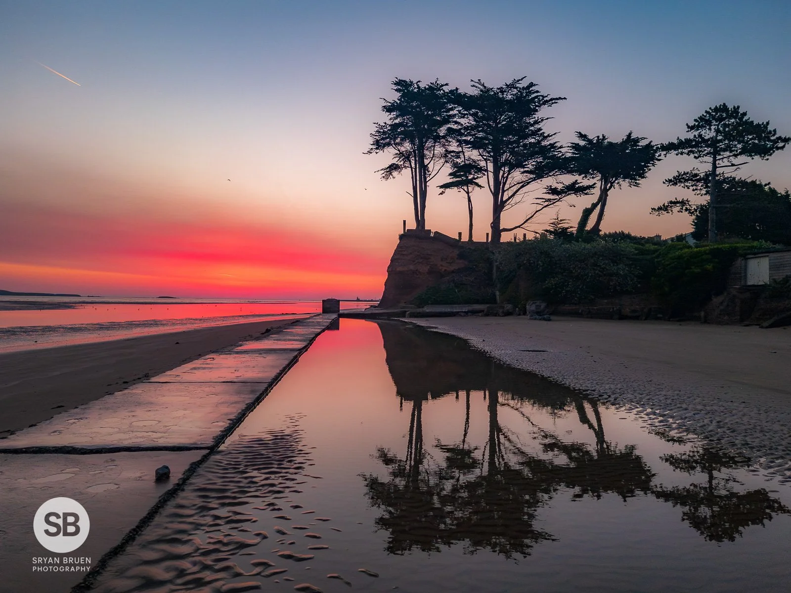 2023-09-05 Burrow Beach scot pines red sky sunrise reflections Samsung Galaxy S21 Ultra 5 September 2023.jpg