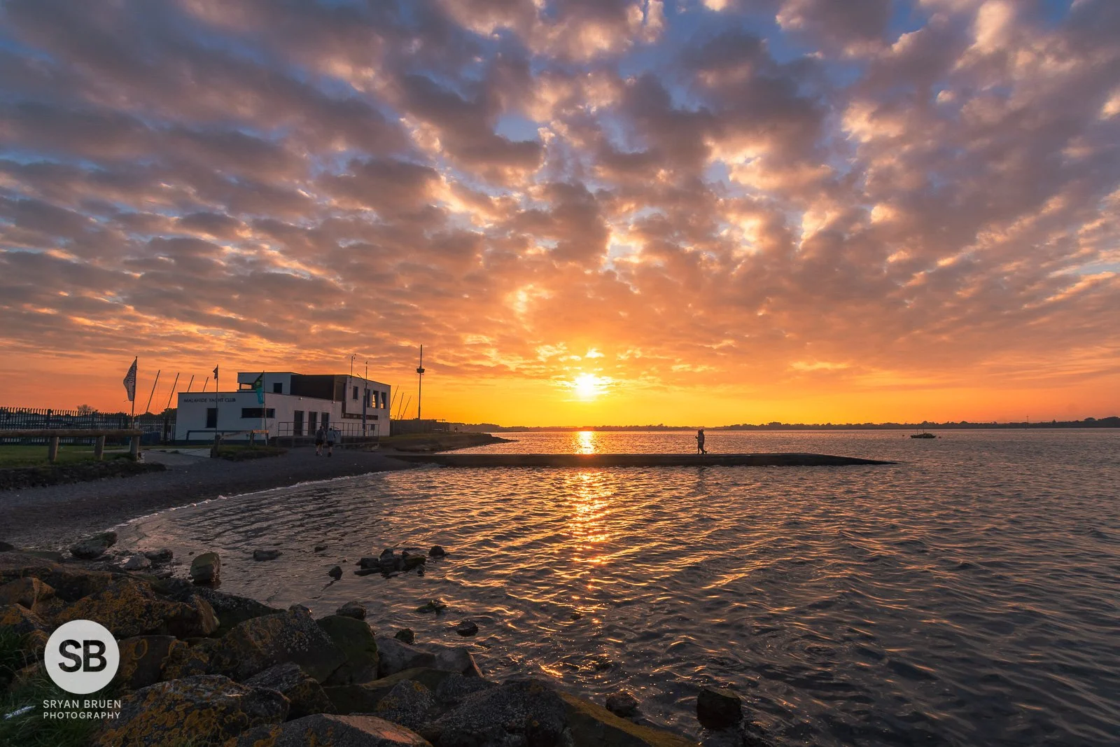 2024-05-20 Malahide Yacht Club sunset mackerel sky 20 May 2024.jpg