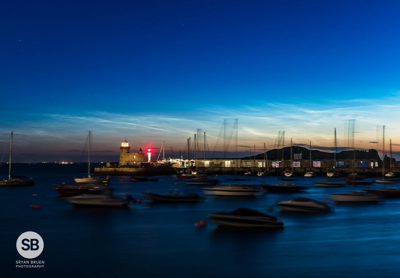 2023-07-04 Howth boats noctilucent clouds 4 July 2023.jpg