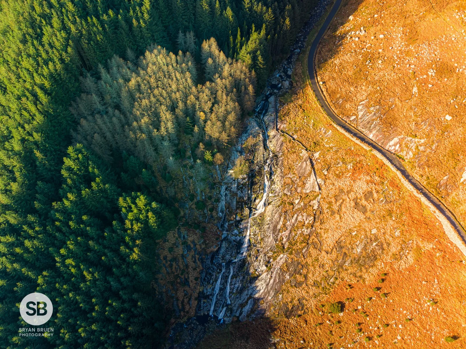 2024-11-27 Glenmacnass Waterfall Ireland flag aerial 27 November 2024.jpg