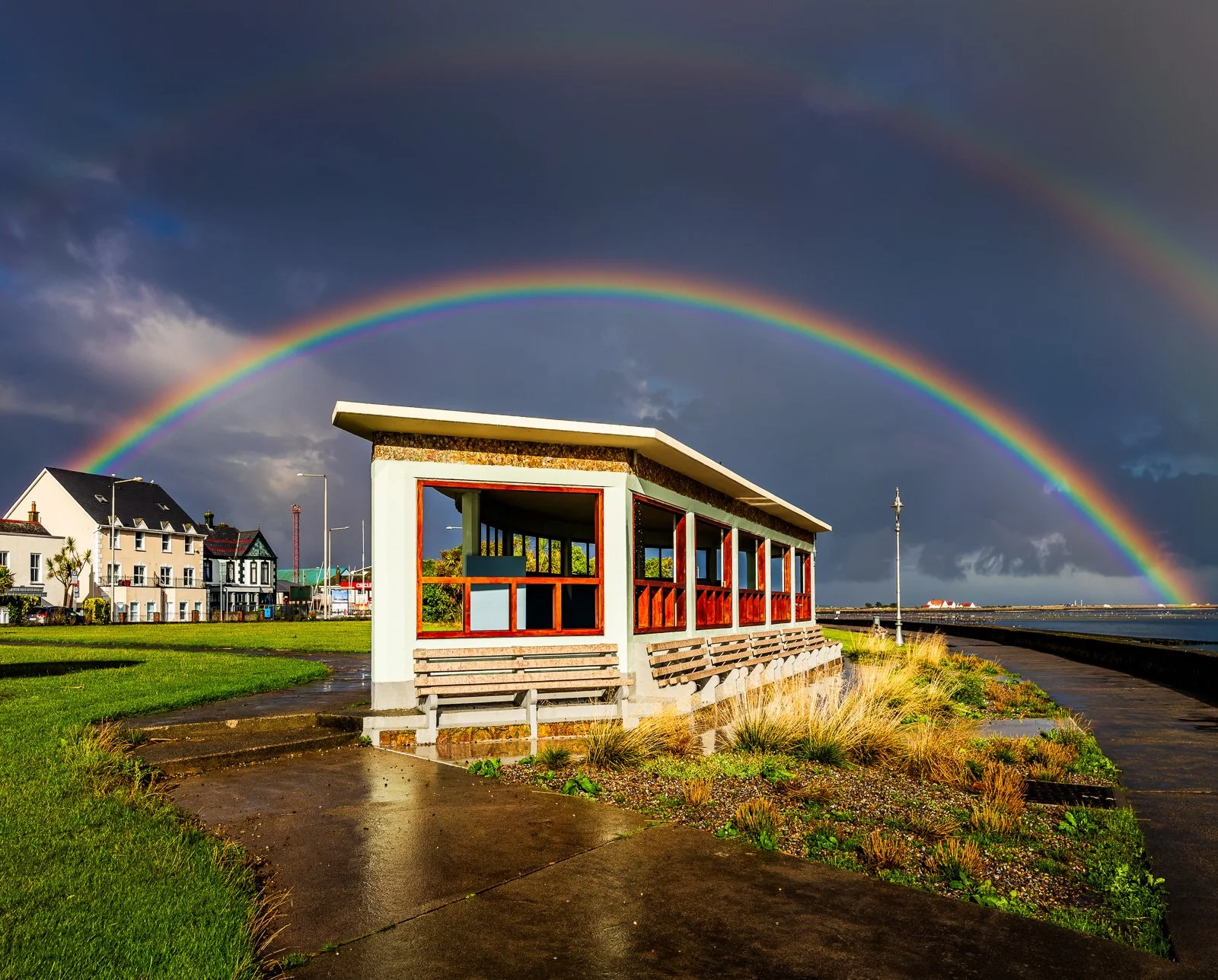 2026-08-30 Clontarf shelter double rainbow iPhone 17 Pro Max.jpg