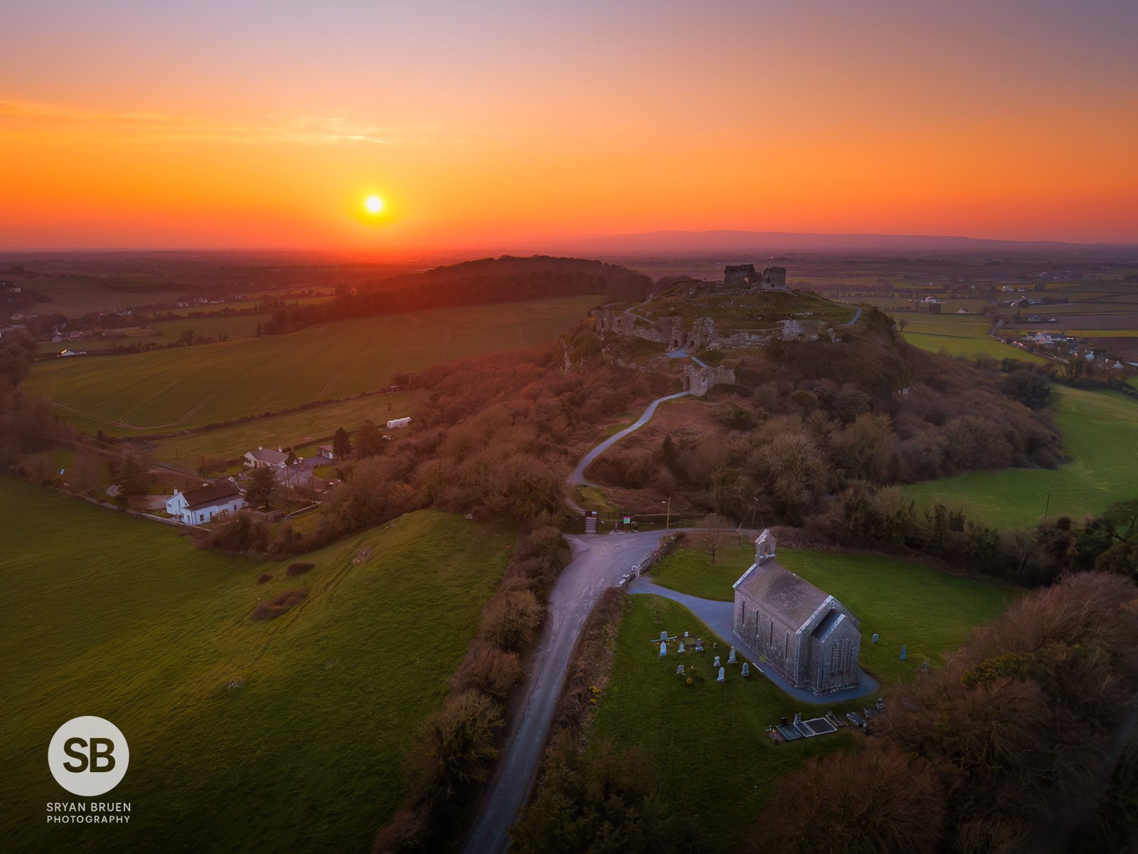 2025-03-18 Rock of Dunamase sunset 18 March 2025.jpg