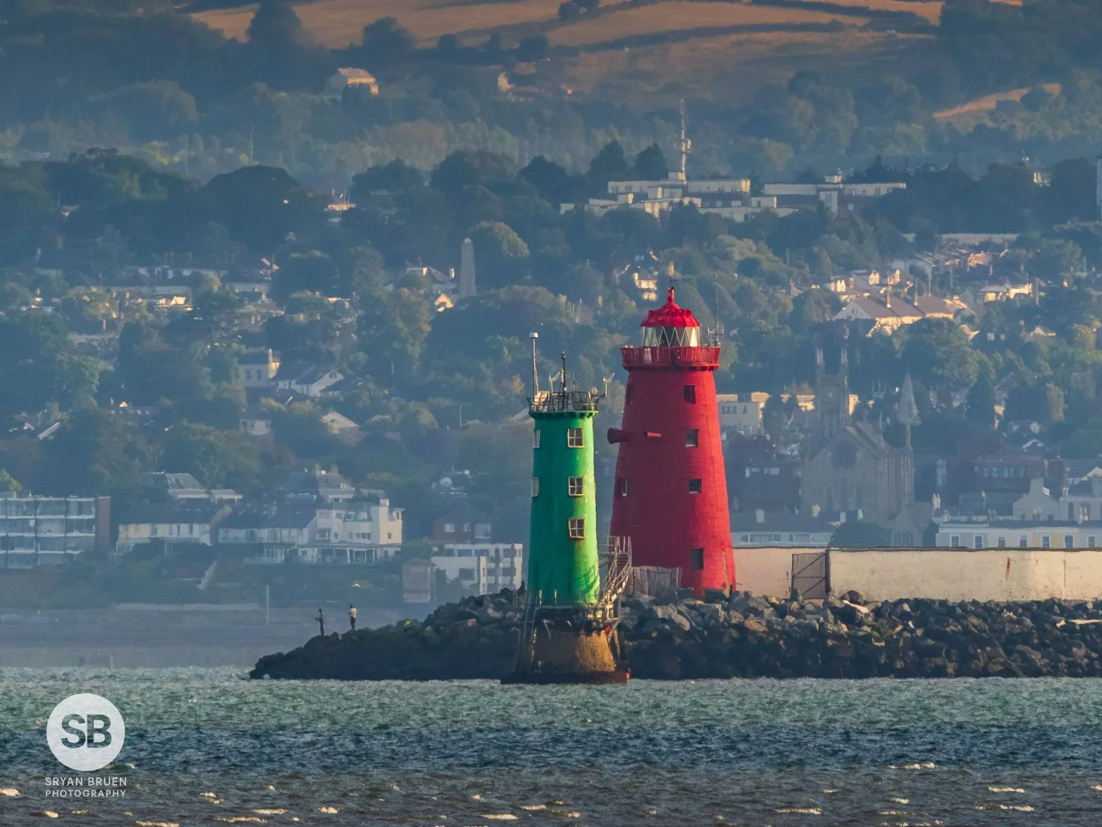 2026-08-13 Poolbeg and North Bull Lighthouse side by side.jpg