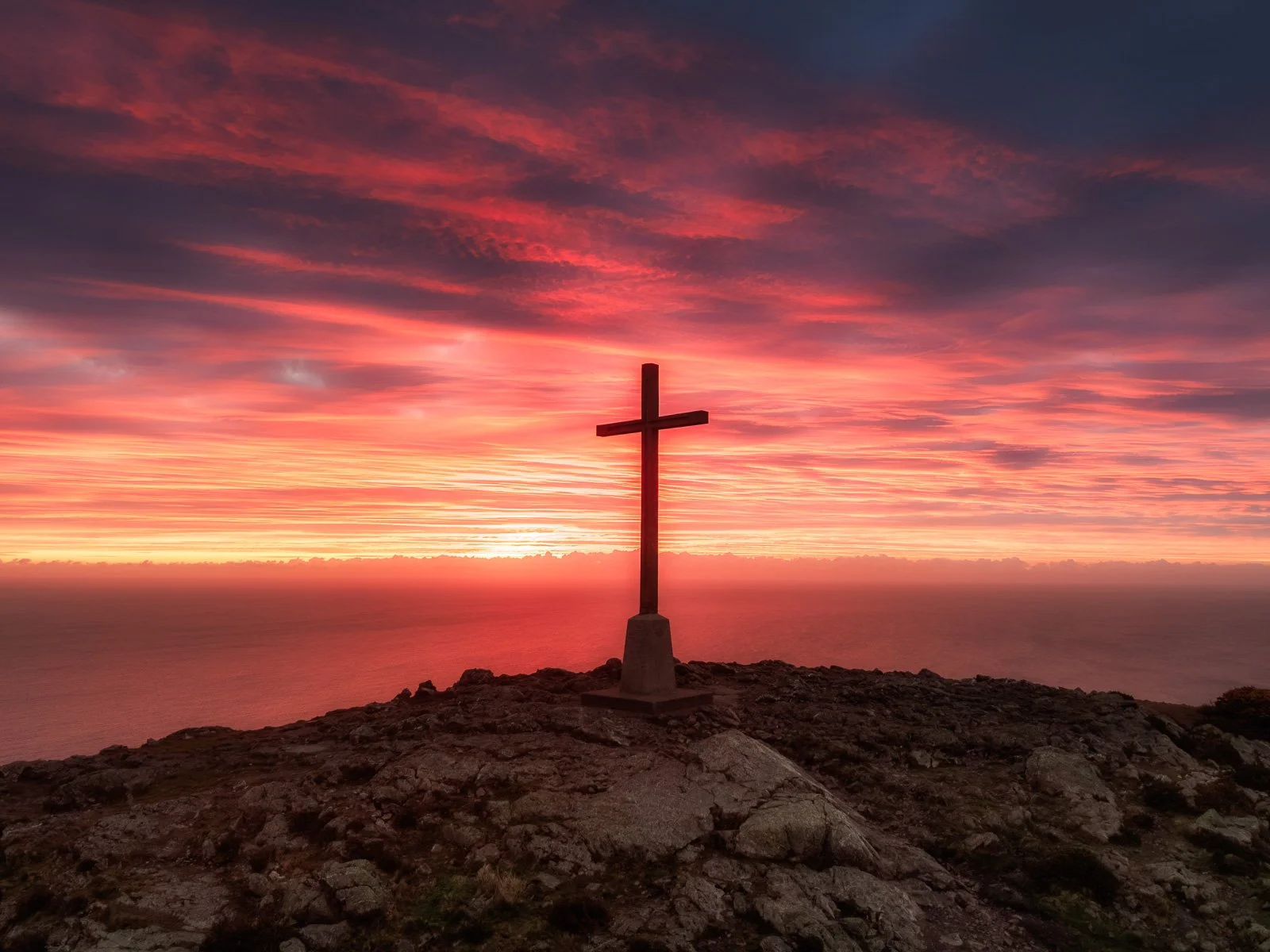 Bray Head Red Sky