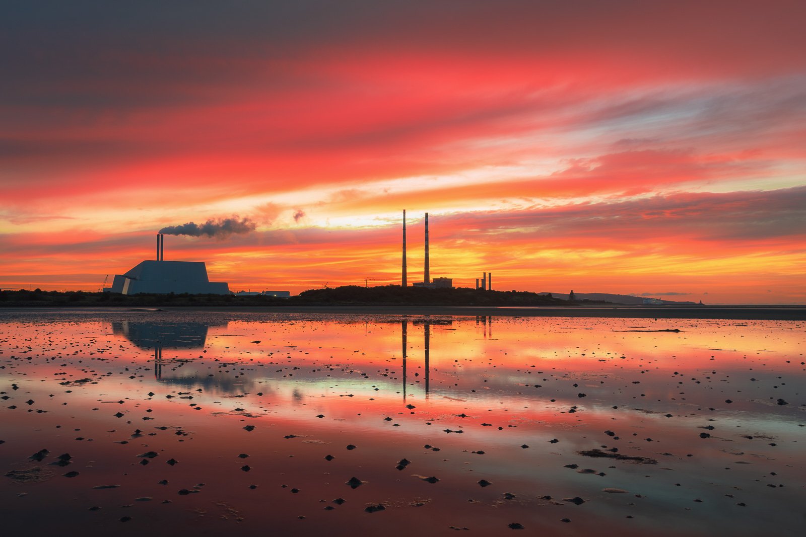 Sandymount Strand Sunrise Reflections