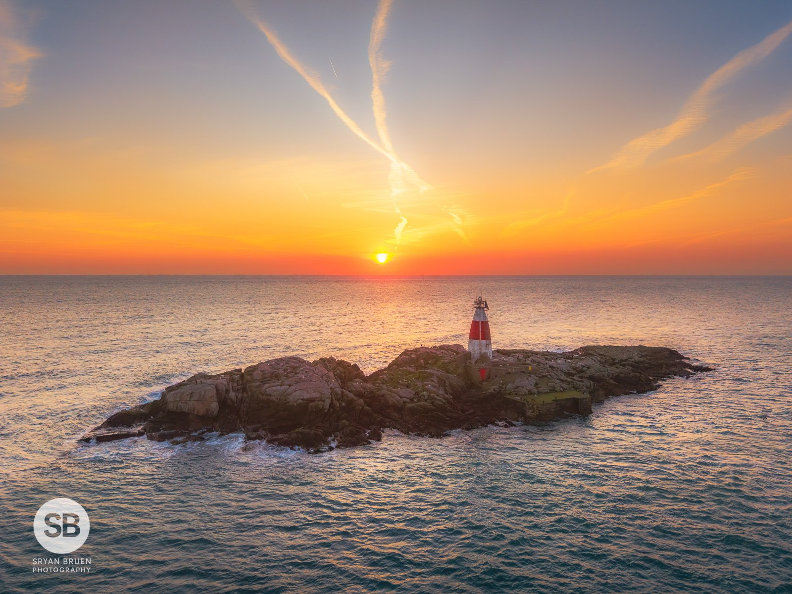 2025-03-24 Muglins Lighthouse drone sunrise 24 March 2025.jpg
