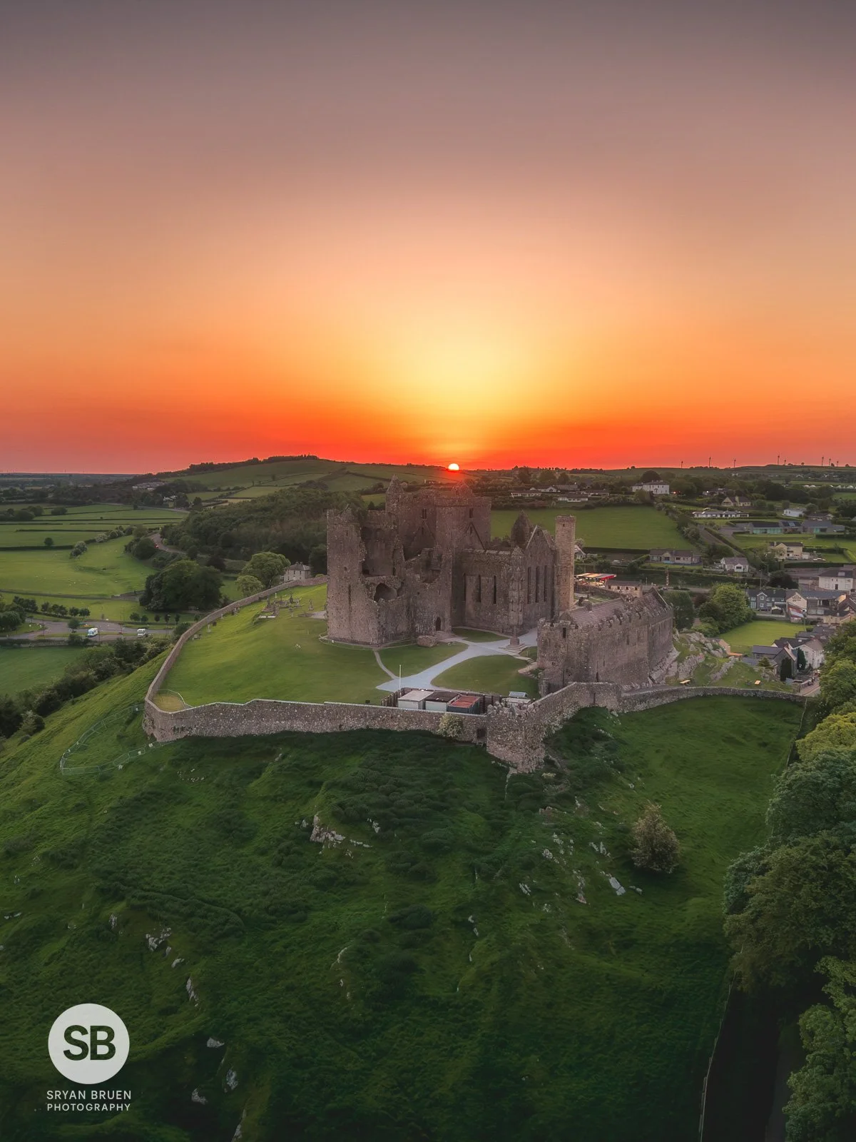 2026-05-25 Rock of Cashel aerial sunrise.jpg