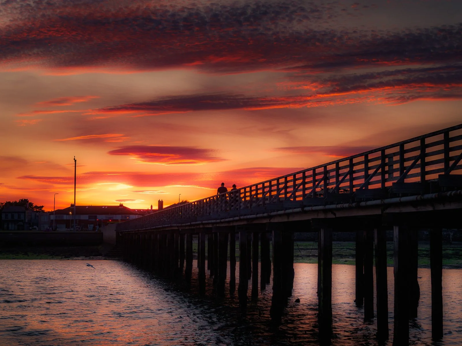 2026-07-06 Wooden Bridge sunset red sky silhouettes.jpg