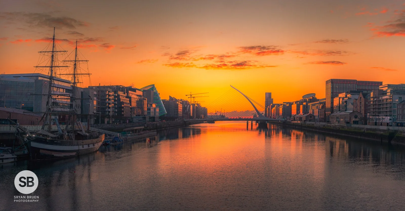 2025-03-15 Dublin Docklands sunrise pano 15 March 2025.jpg