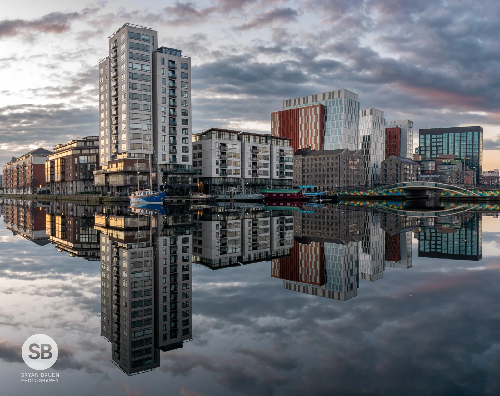 2022-03-24 Grand Canal Square reflections 24 March 2022.jpg