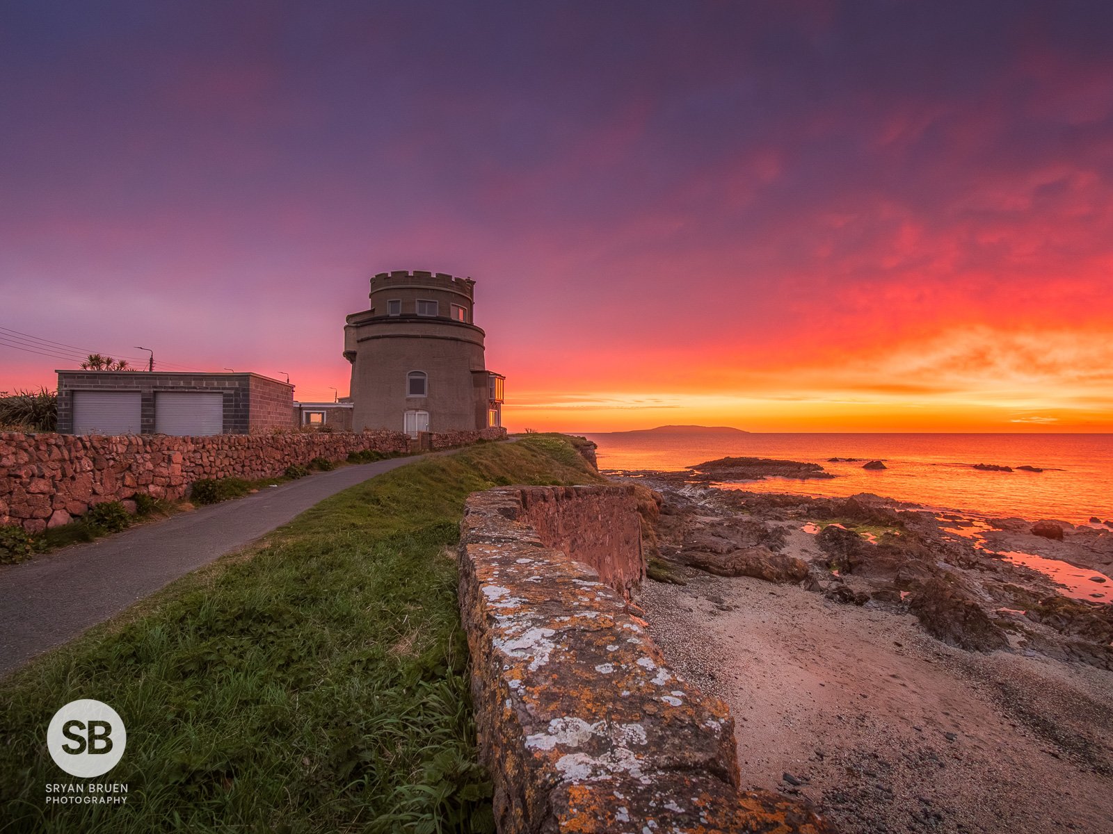 2026-04-10 Portmarnock Martello Tower sunrise sky.jpg