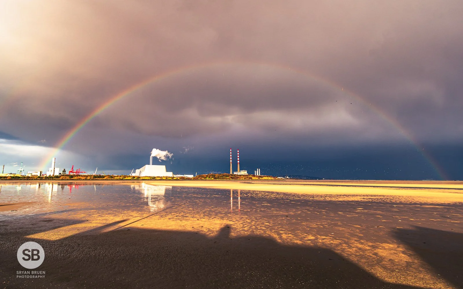2025-02-24 Sandymount Strand Poolbeg rainbow 24 February 2025.jpg