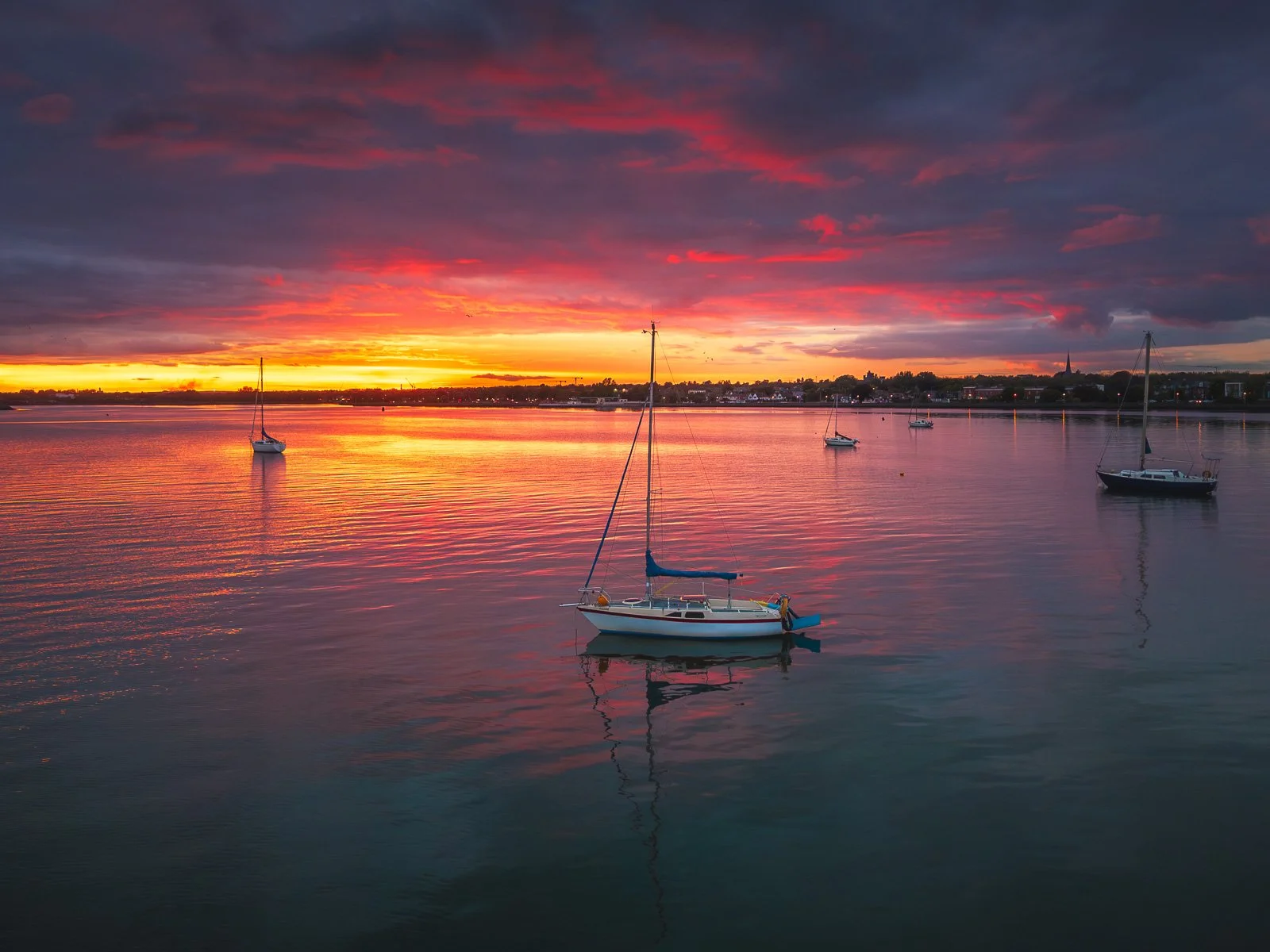 2026-05-10 Clontarf boats sunset sky reflections.jpg