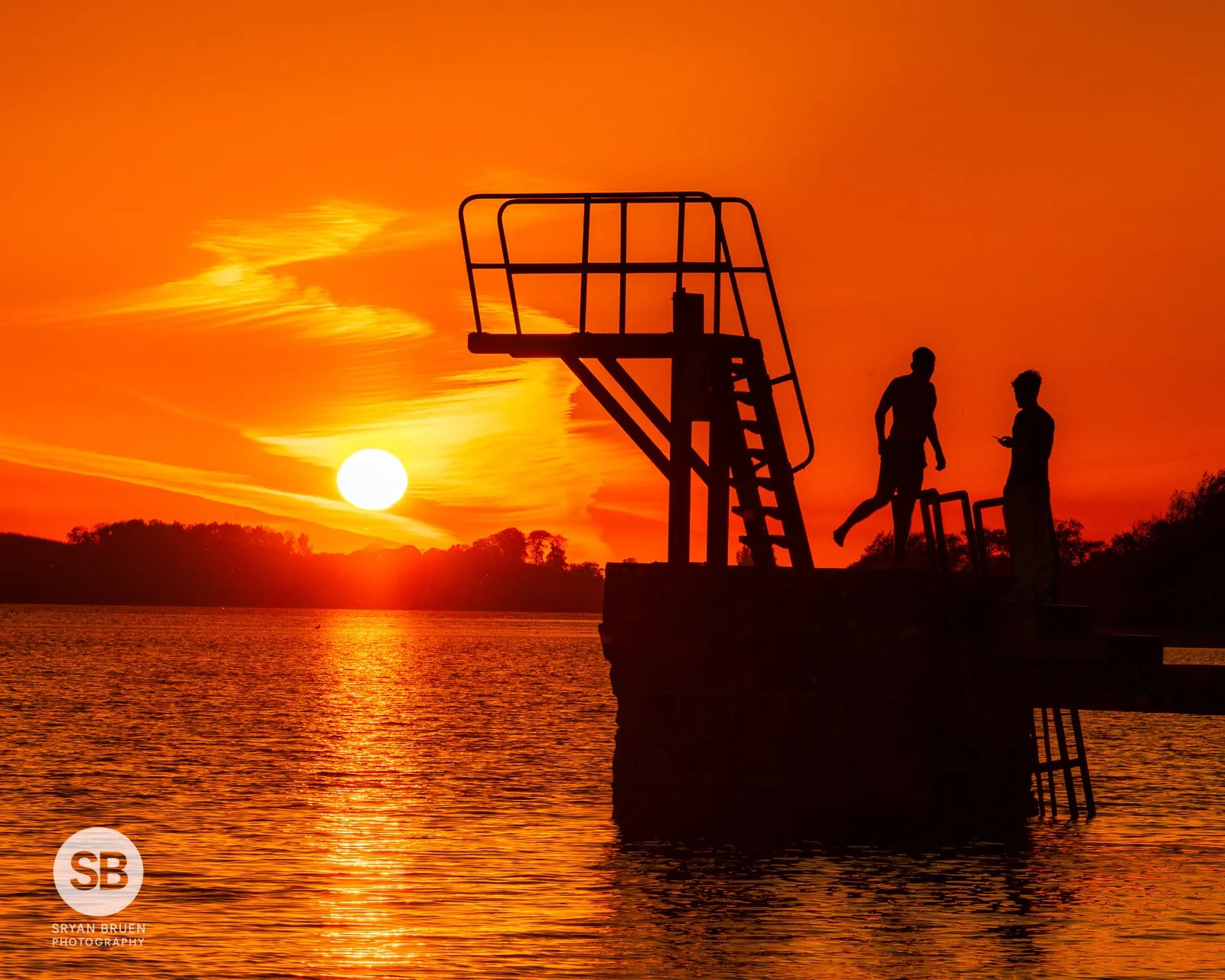 2025-05-02 Lough Owel diving board sunset 2 2 May 2025.jpg