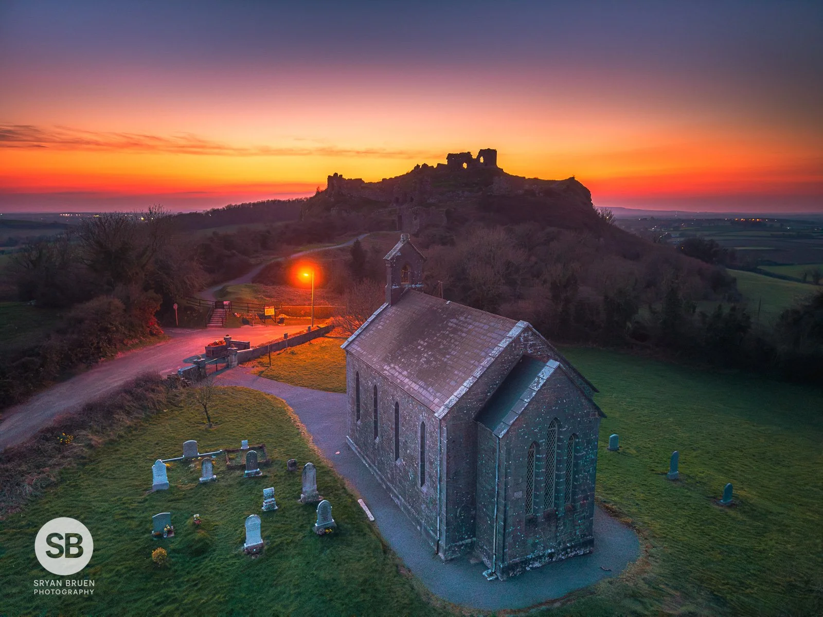 2025-03-18 Rock of Dunamase dusk sunset 18 March 2025.jpg