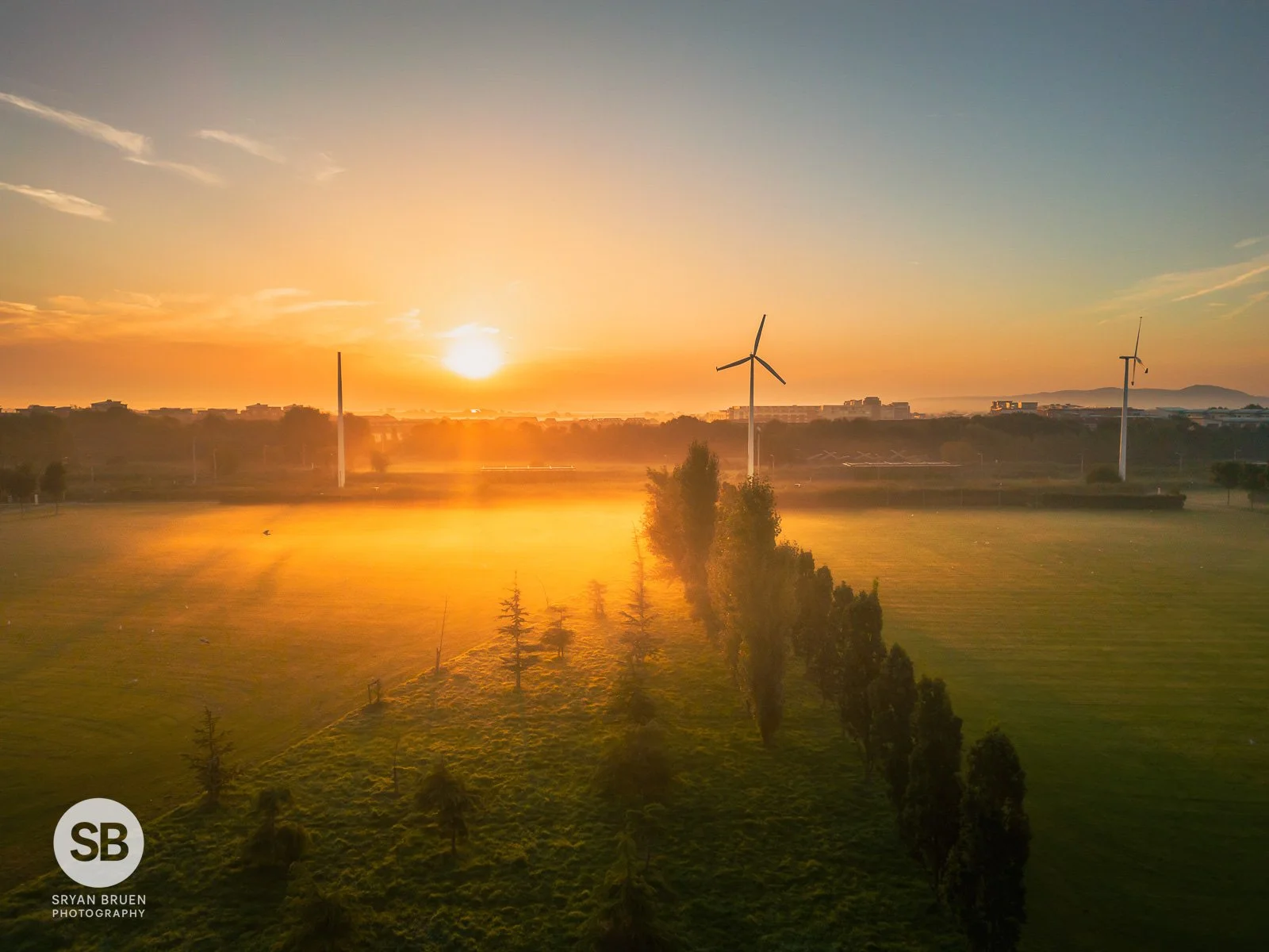 2023-09-06 Father Collins Park misty sunrise drone 6 September 2023.jpg