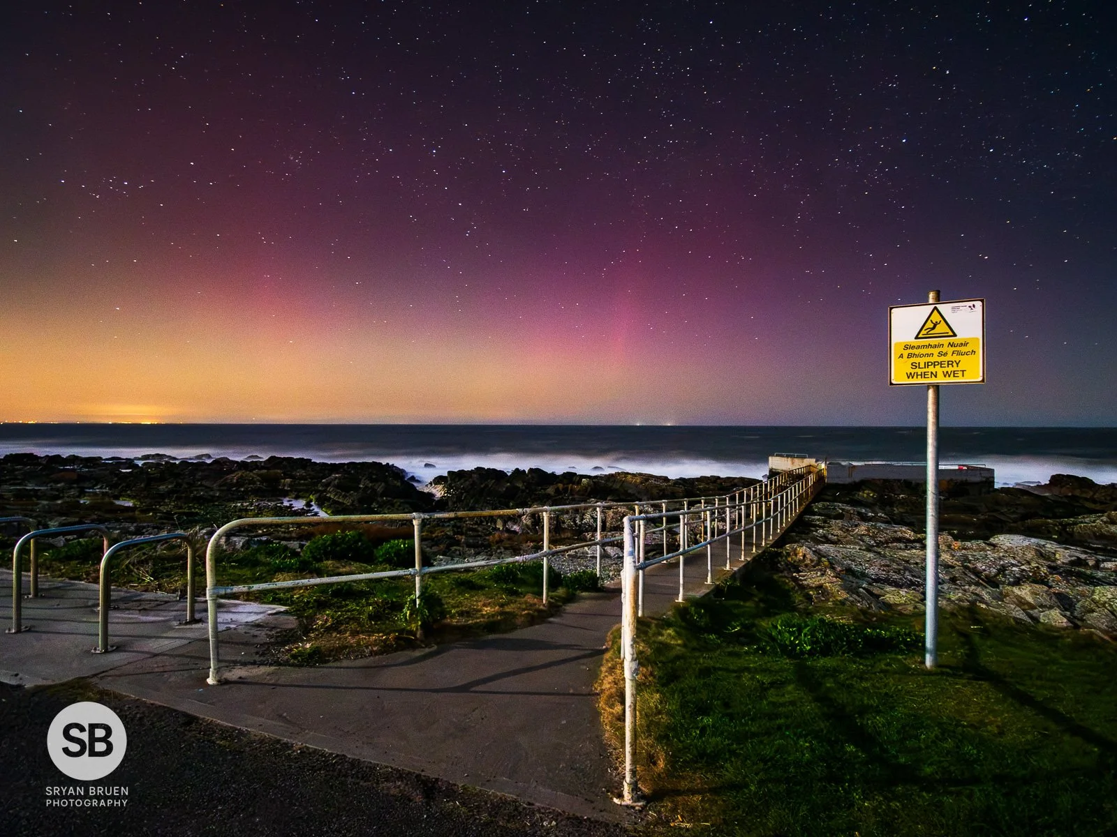 2025-04-05 Faint aurora at the Skerries Captains.jpg