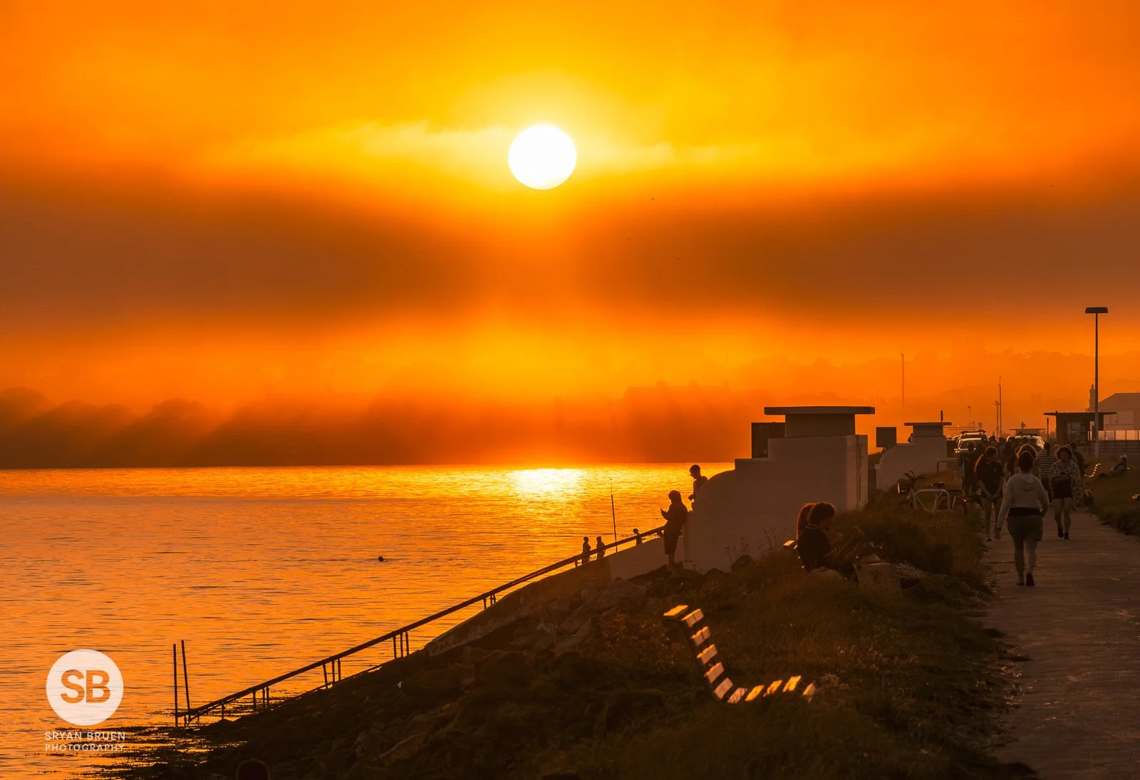 2025-07-09 North Bull Wall foggy sunset 9 July 2025.jpg
