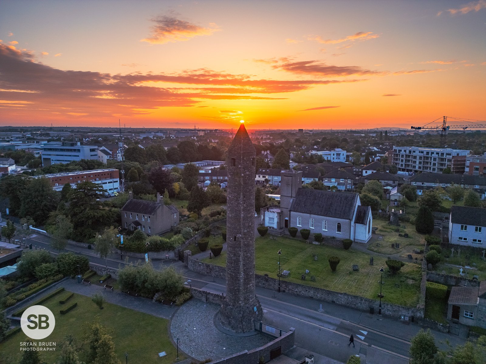 2024-05-31 Clondalkin Round Tower sunrise 31 May 2024.jpg