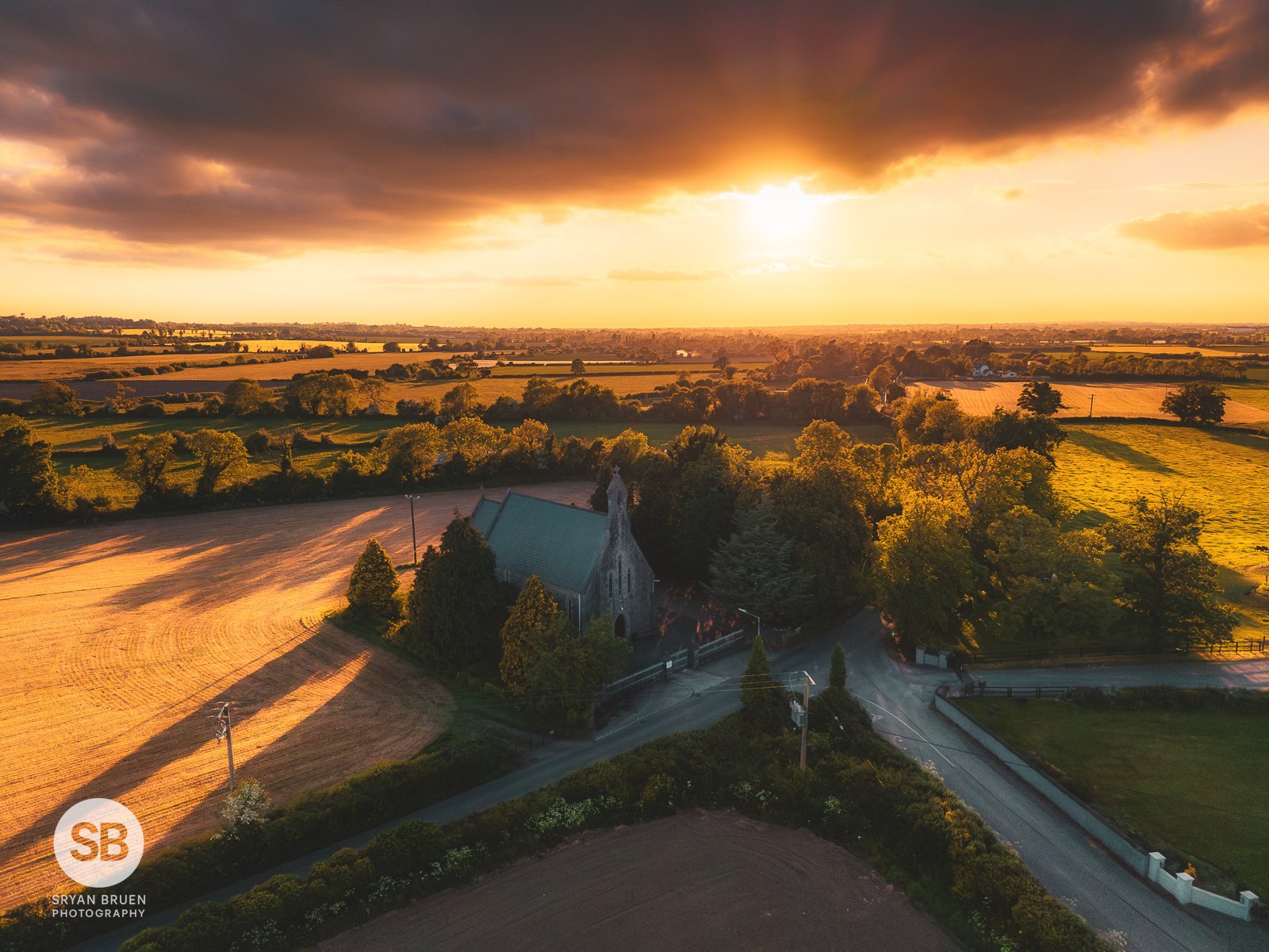 2025-05-19 Balheary Church sunset 19 May 2025.jpg