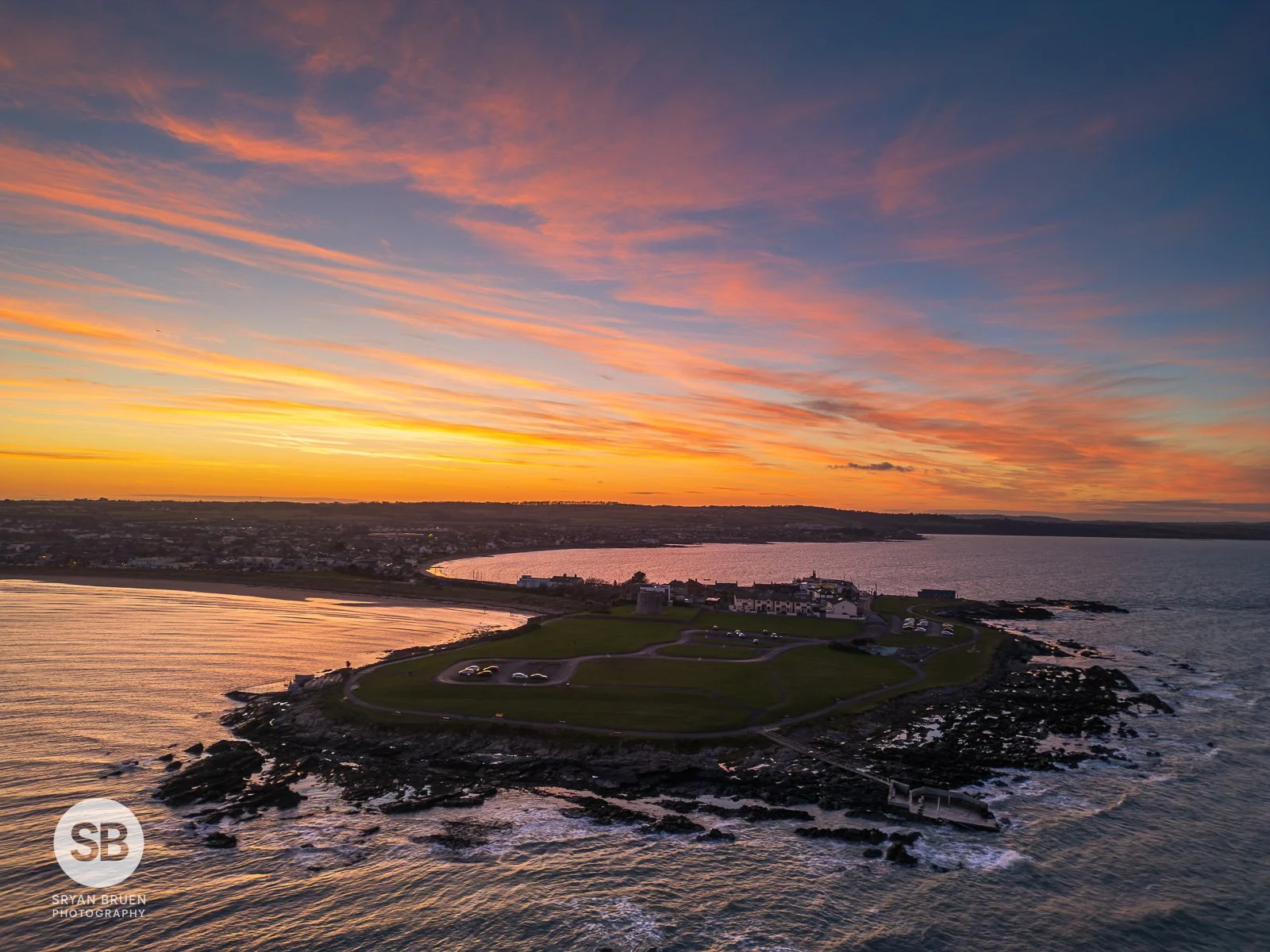 2024-01-15 Skerries Red Island sunset afterglow sky 15 January 2024.jpg