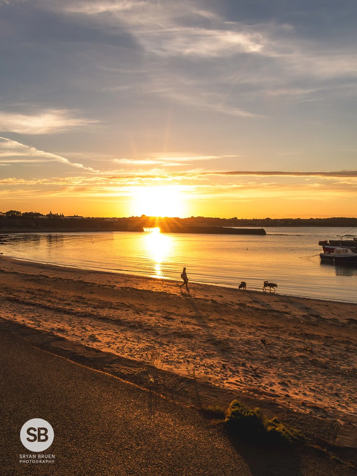 2024-06-19 Rush Harbour beach sunset walker silhouettes 19 June 2024.jpg