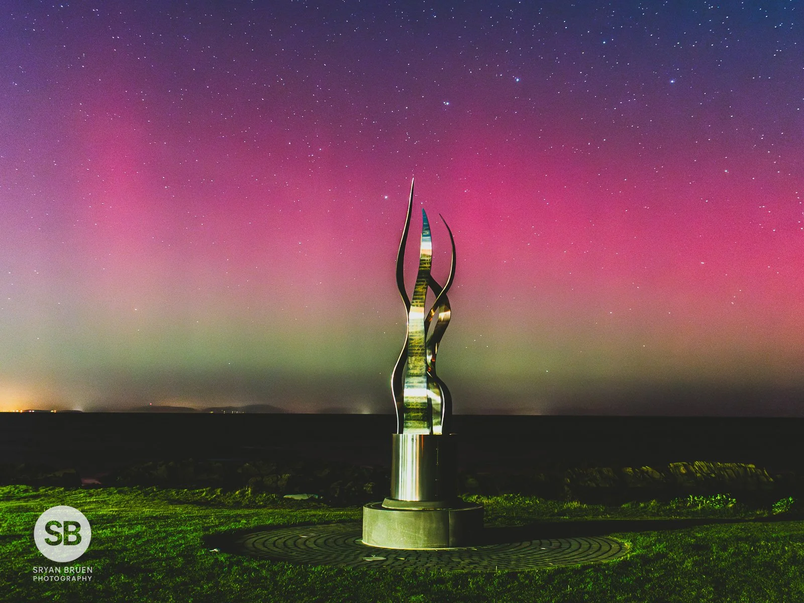 2024-10-27 Skerries Tidy Towns sculpture aurora 27 October 2024.jpg