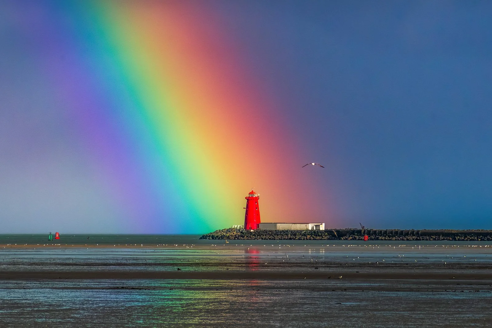 2026-04-17 Poolbeg Lighthouse rainbow.jpg